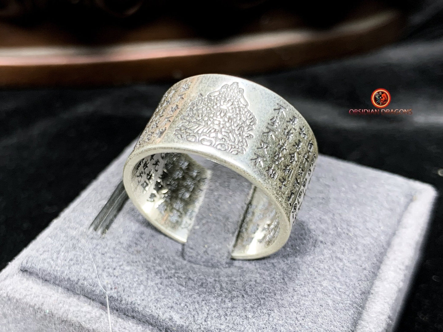 Bague bouddha- Chenrezi/ Guan Yin. Argent 925
