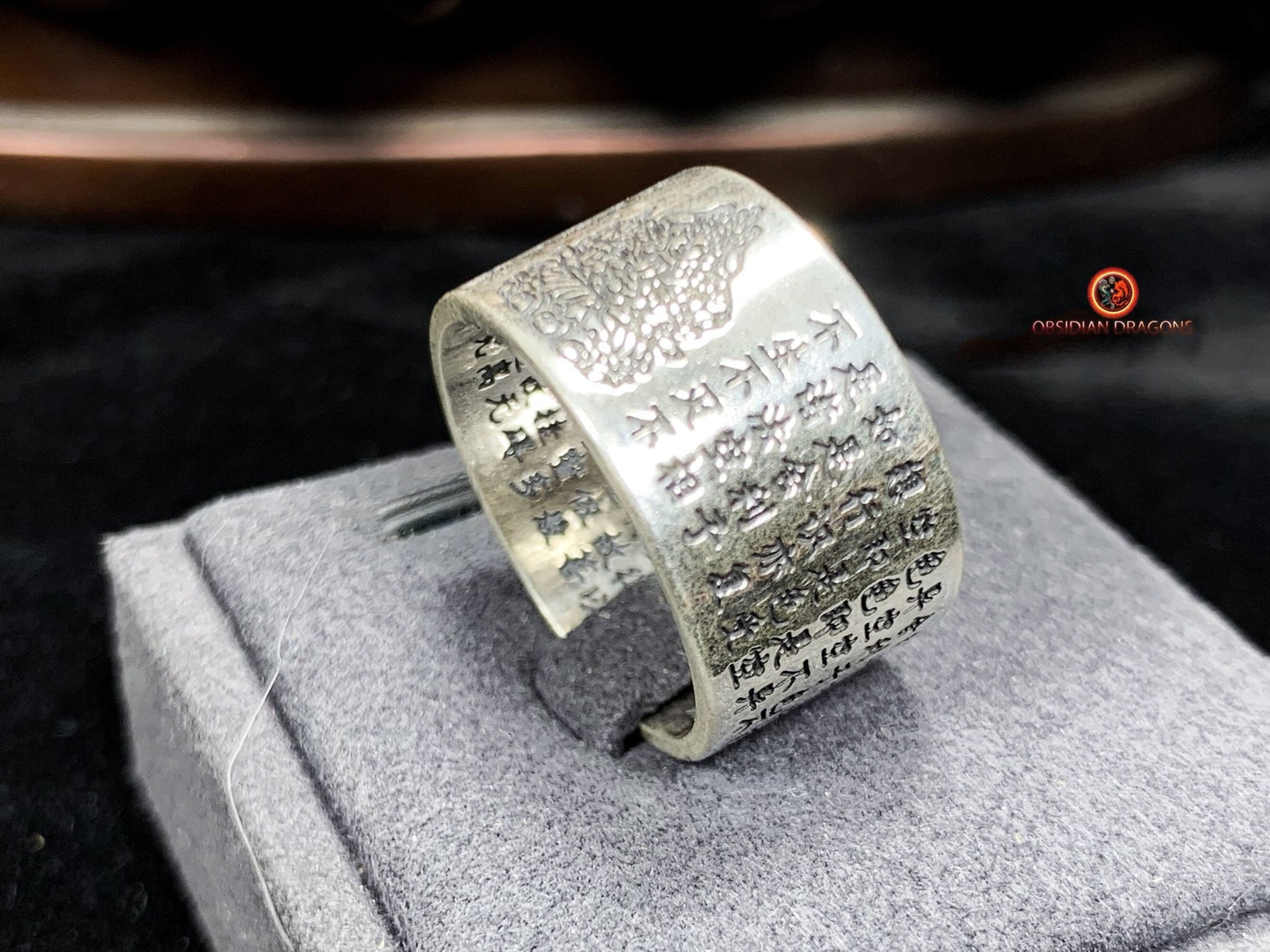 Bague bouddha- Chenrezi/ Guan Yin. Argent 925