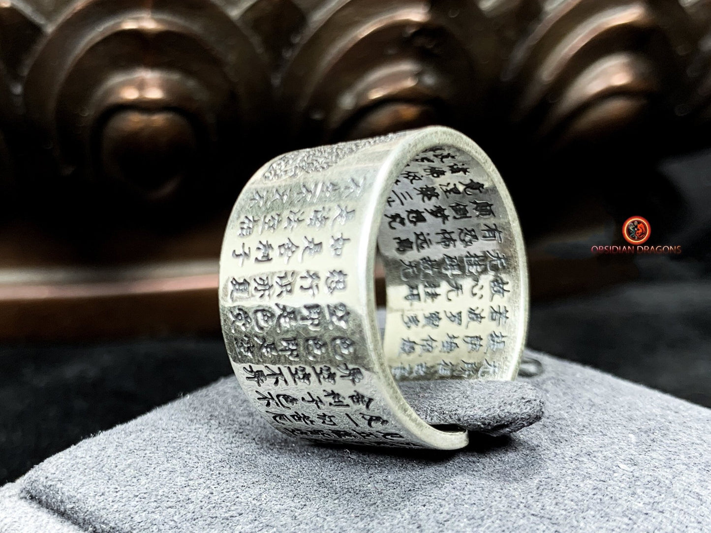 Bague bouddha- Chenrezi/ Guan Yin. Argent 925