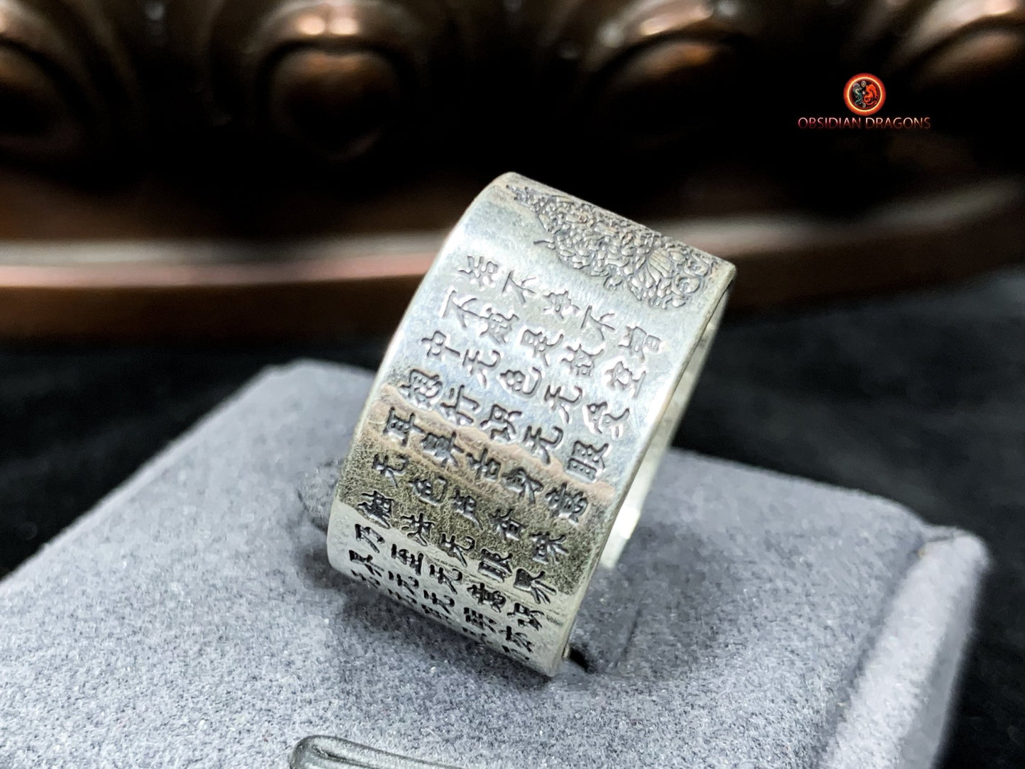 Bague bouddha- Chenrezi/ Guan Yin. Argent 925