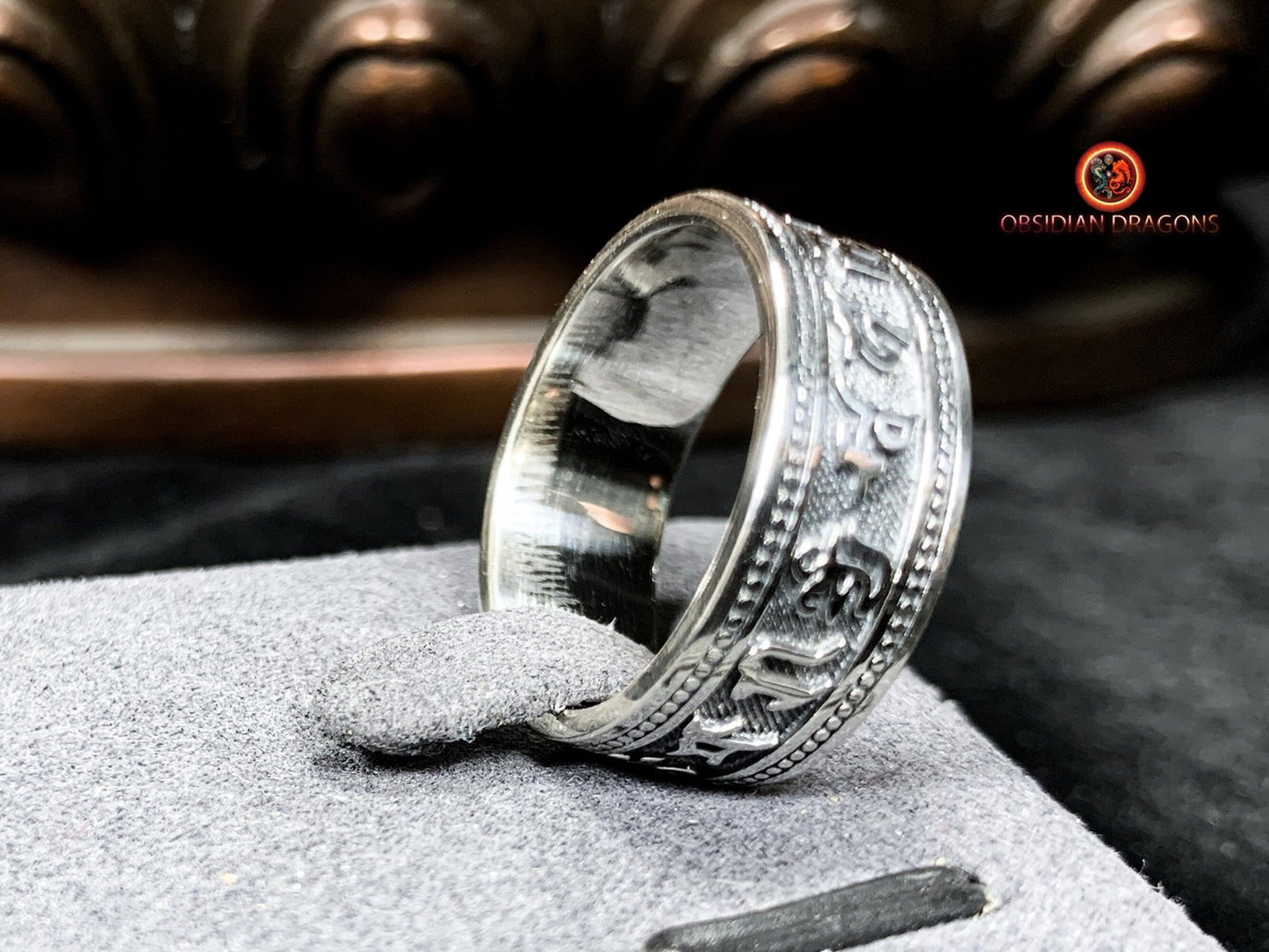 Bague mantra de la compassion- argent 925