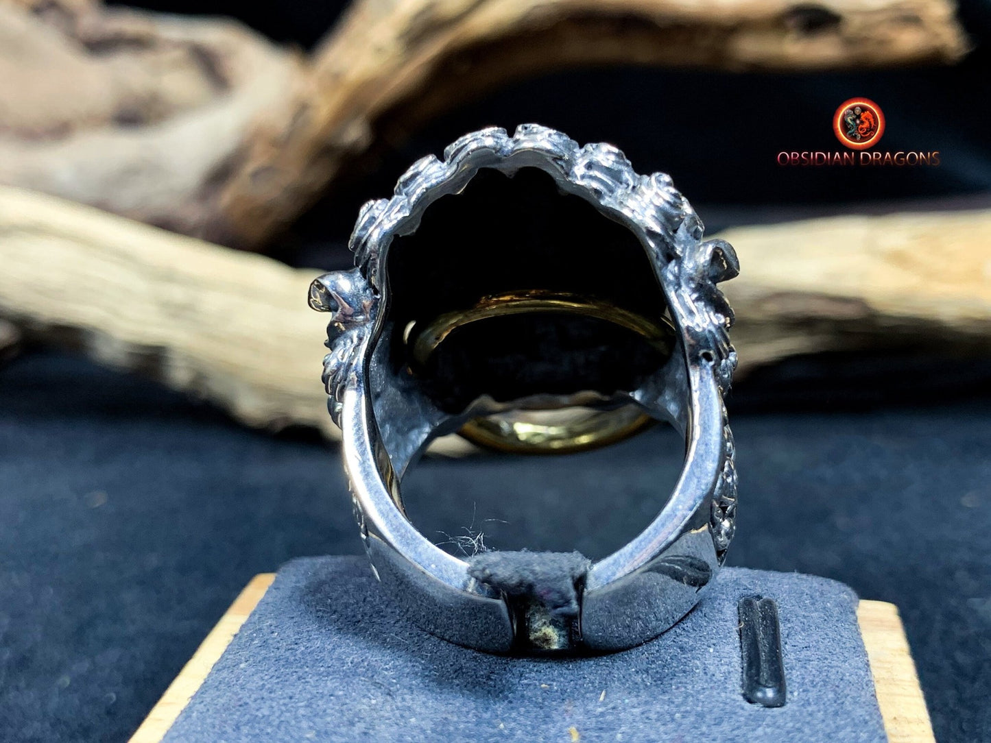 Bague lion de Bouddha- gardien protecteur