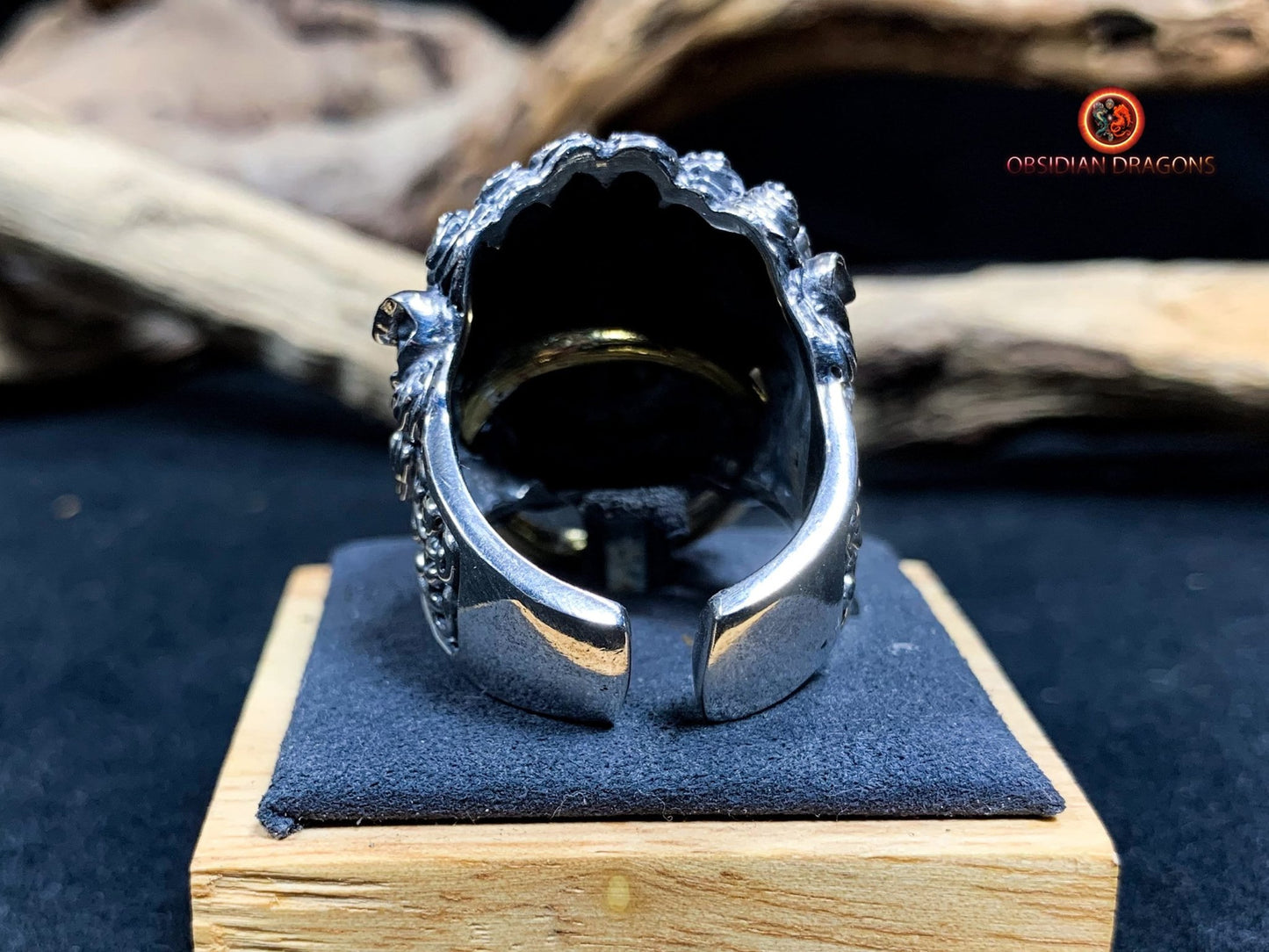 Bague lion de Bouddha- gardien protecteur