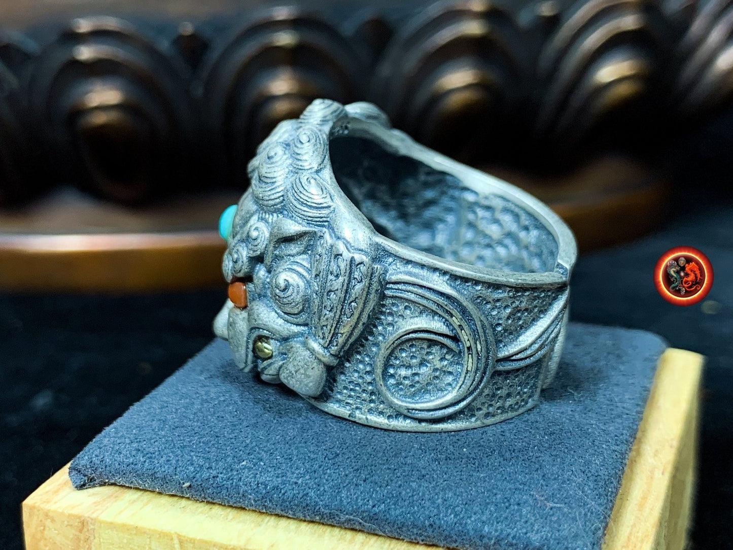 Bague lion chinois - protection Feng Shui