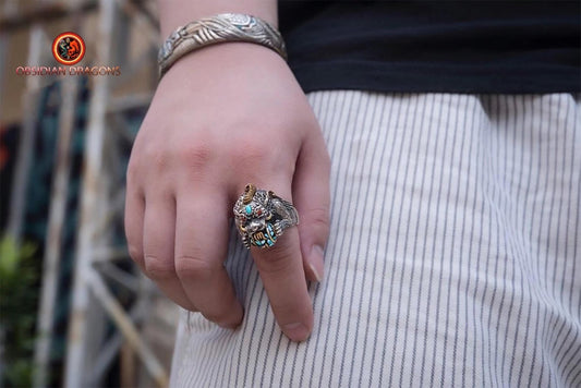 Bague Pixiu- Richesse et bonne fortune