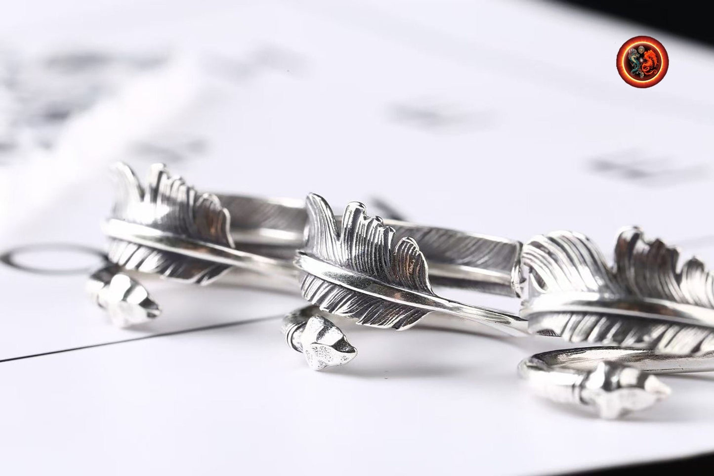 Bague plume d'aigle- fleche