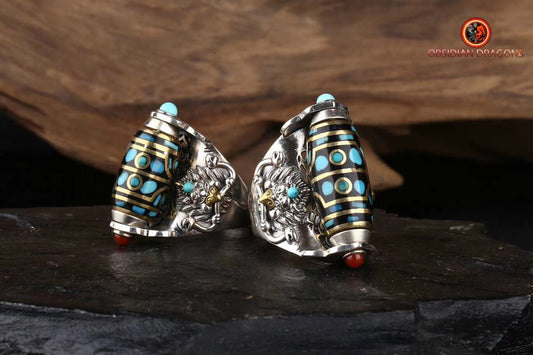 Bague DZI à 8 yeux- contre les influences négatives