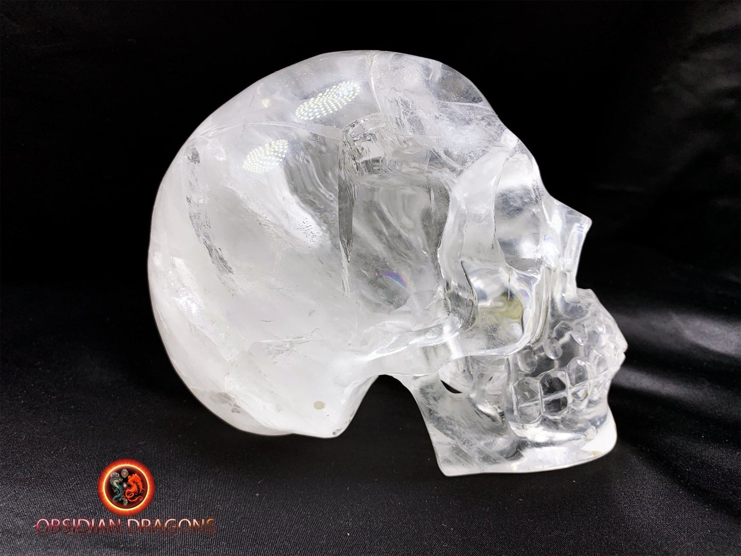 Rare grand crâne de Cristal artisanal