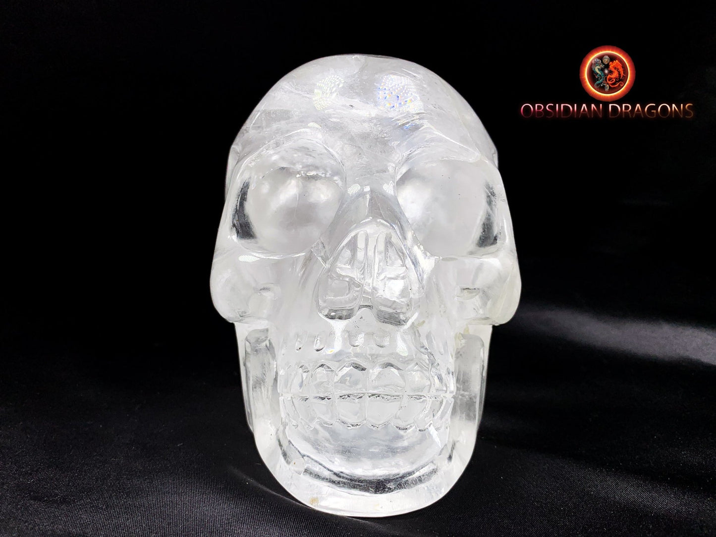 Rare grand crâne de Cristal artisanal