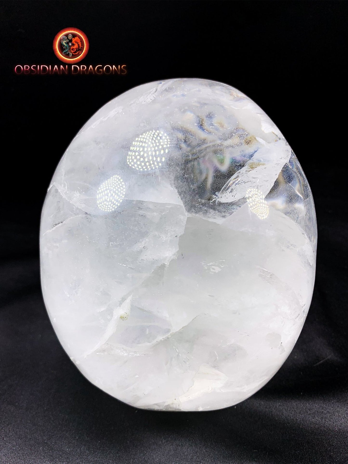 Rare grand crâne de Cristal artisanal