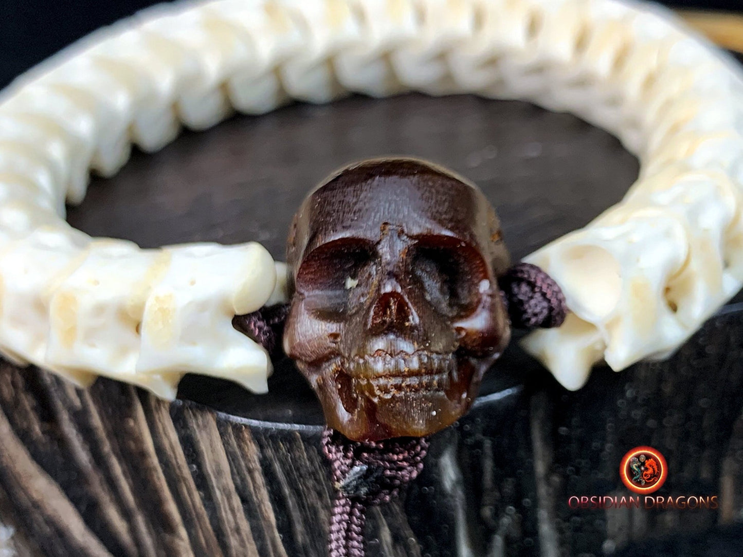 Bracelet Serpent, Vertèbres & Crâne