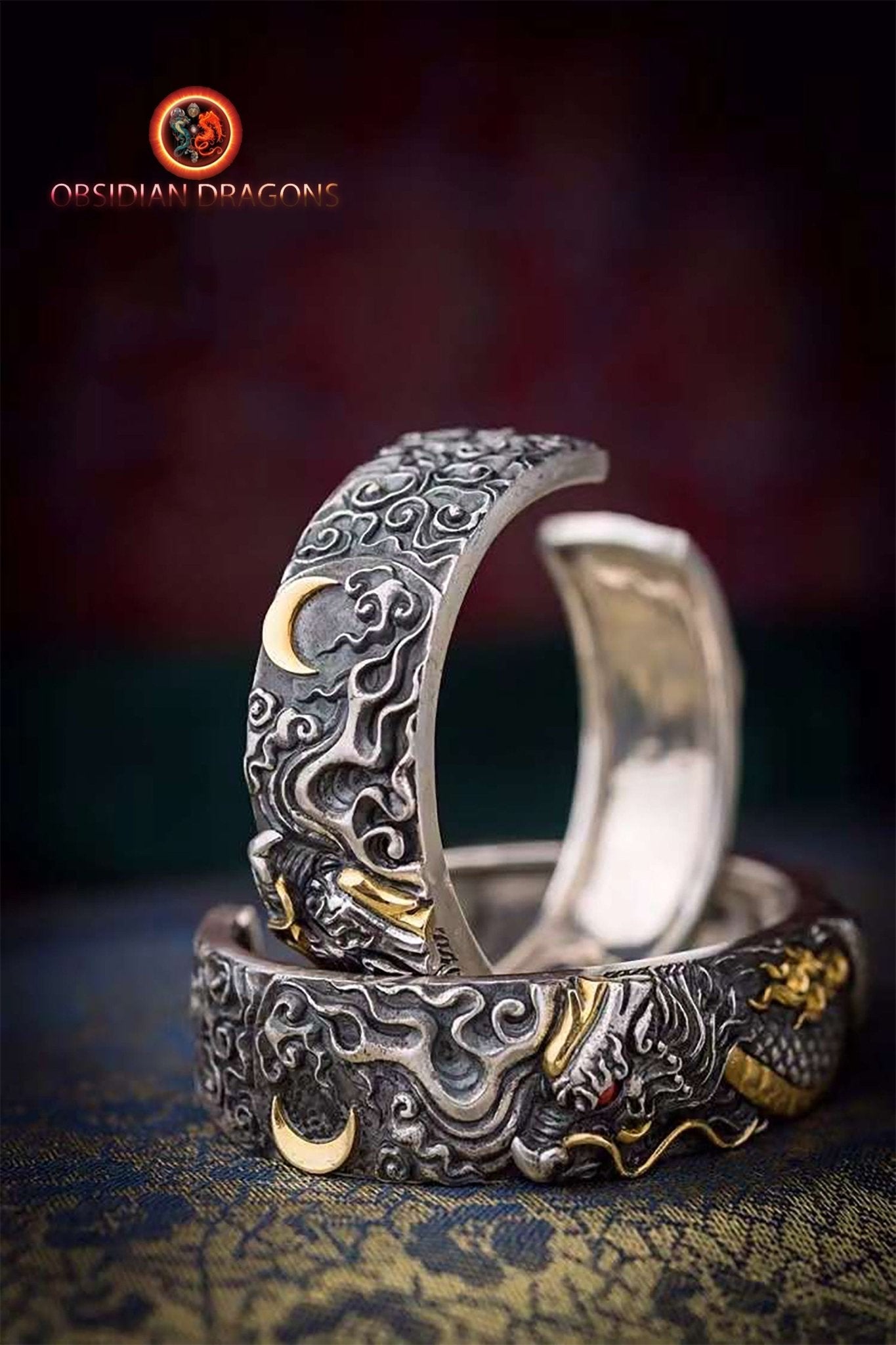 Bracelet manchette dragon- artisanal