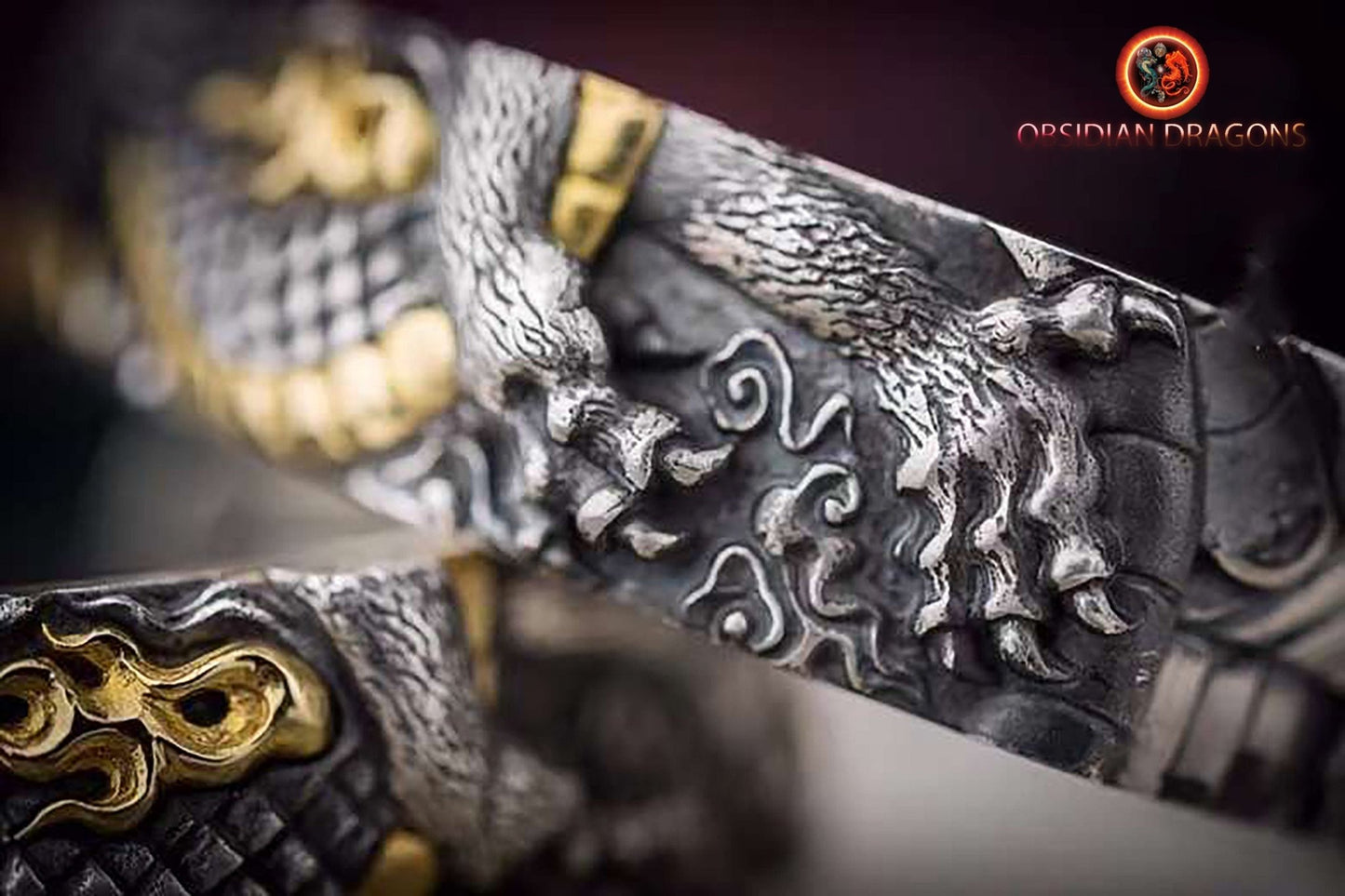 Bracelet manchette dragon- artisanal