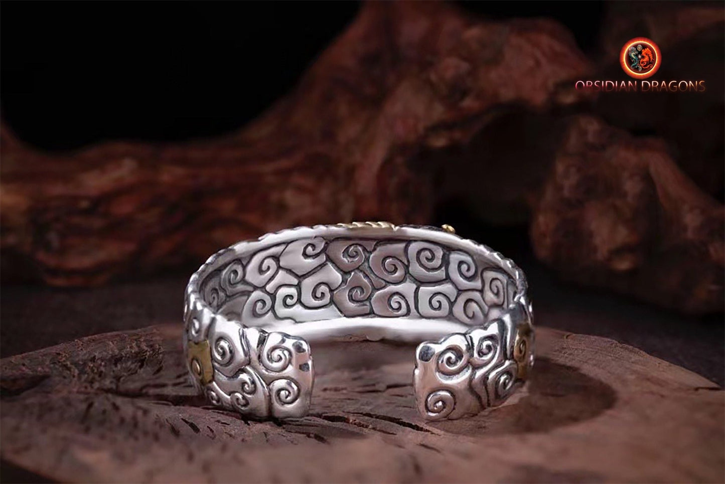 Bracelet Manchette Pixiu- Feng Shui- Bonne fortune