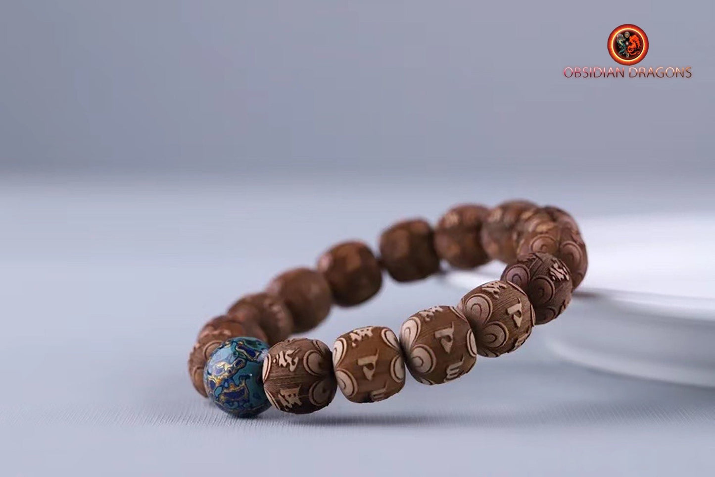 Bracelet mantra en santal rare- perle traditionnelle