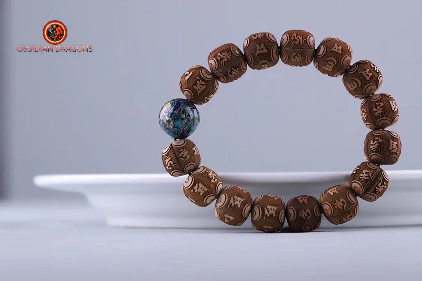 Bracelet mantra en santal rare- perle traditionnelle