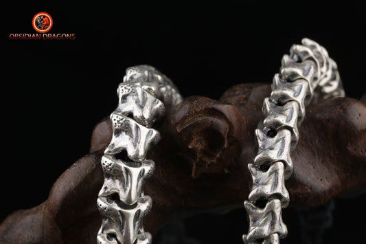 Bracelet vertèbres de serpent- Argent 925