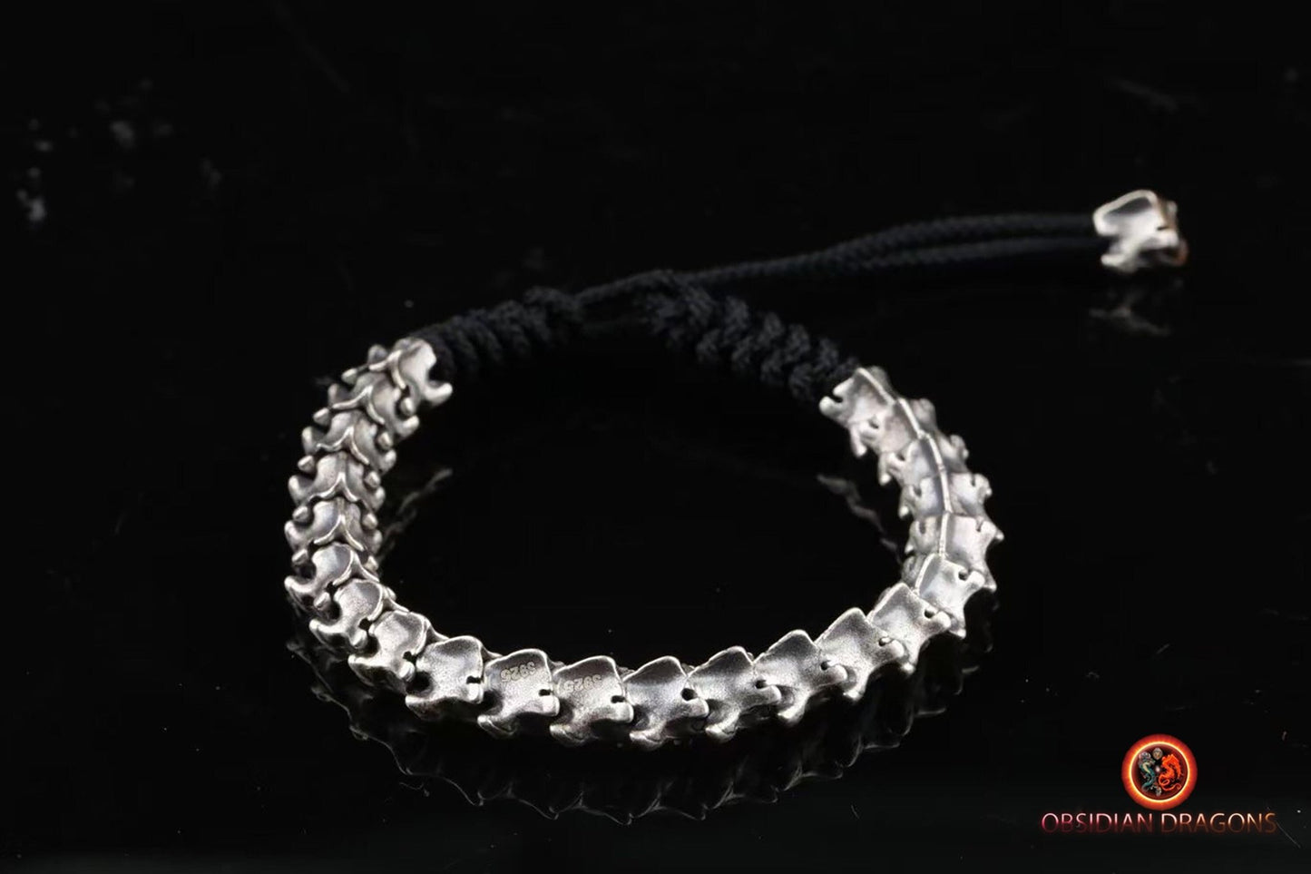 Bracelet vertèbres de serpent- Argent 925