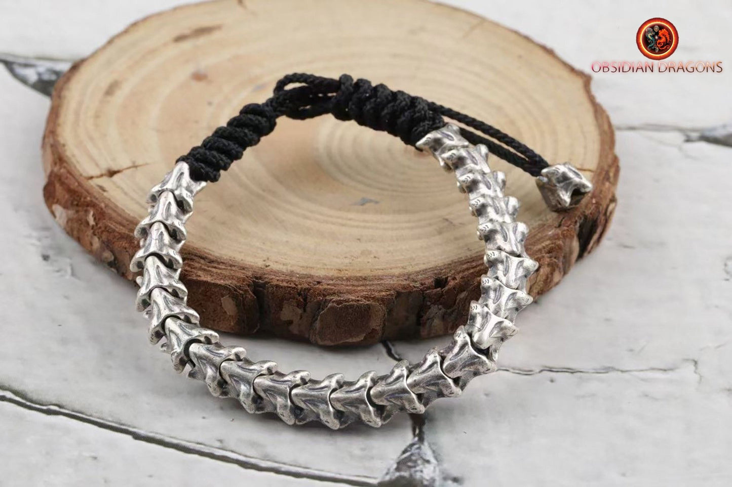 Bracelet vertèbres de serpent- Argent 925