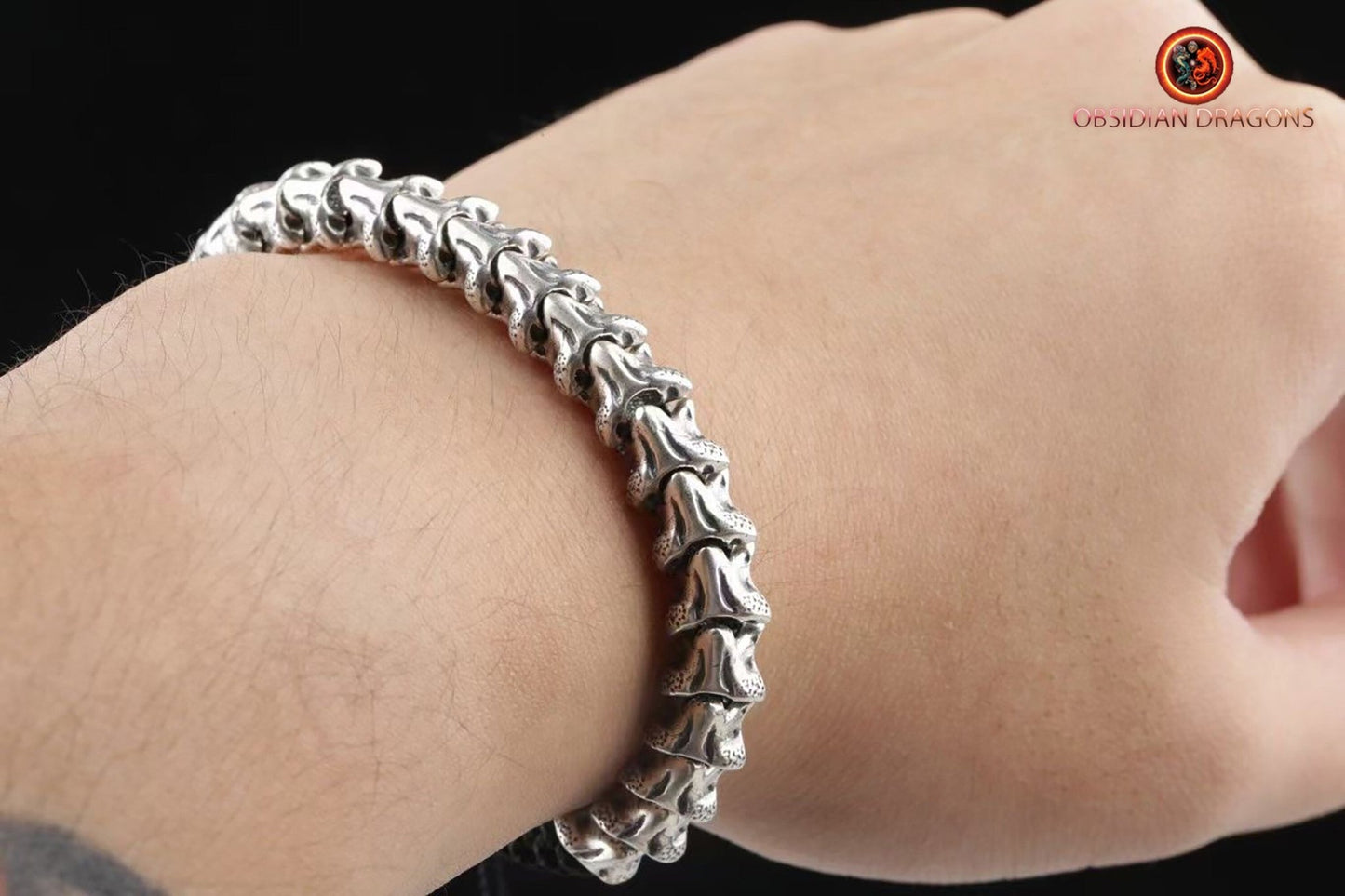 Bracelet vertèbres de serpent- Argent 925