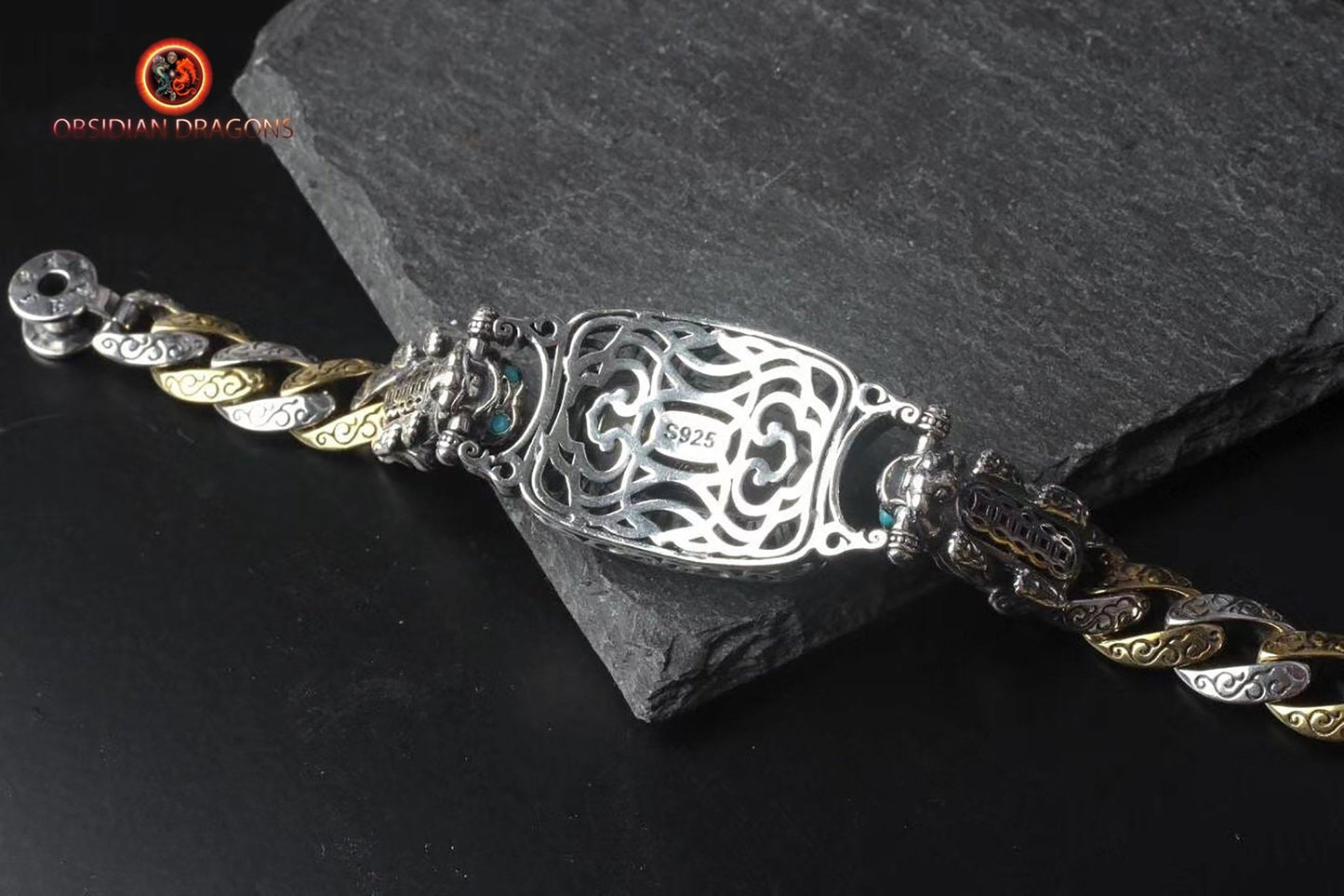 Bracelet tibétain tournant- Moulin a prière et mantra