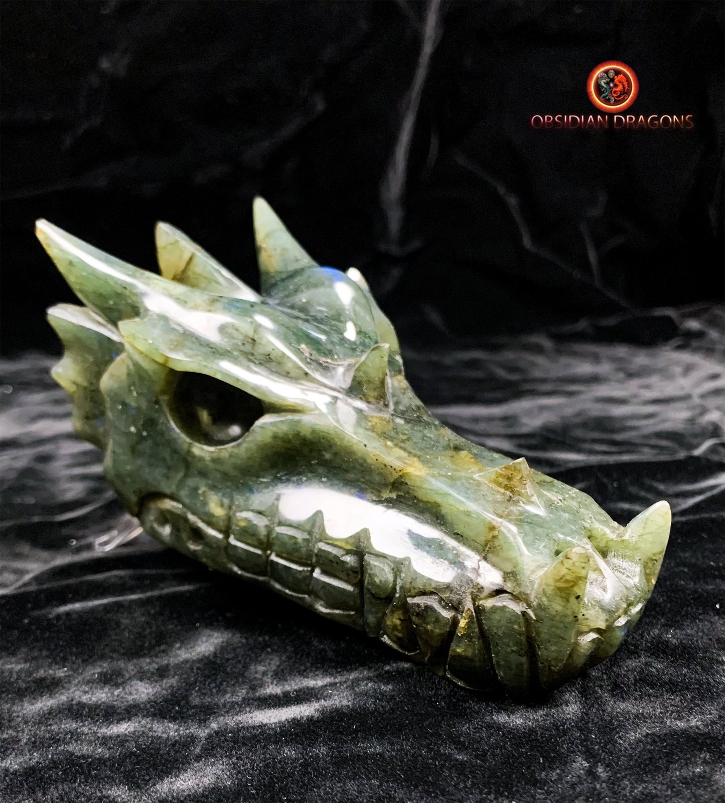 crâne de dragon- Labradorite- Artisanal et unique