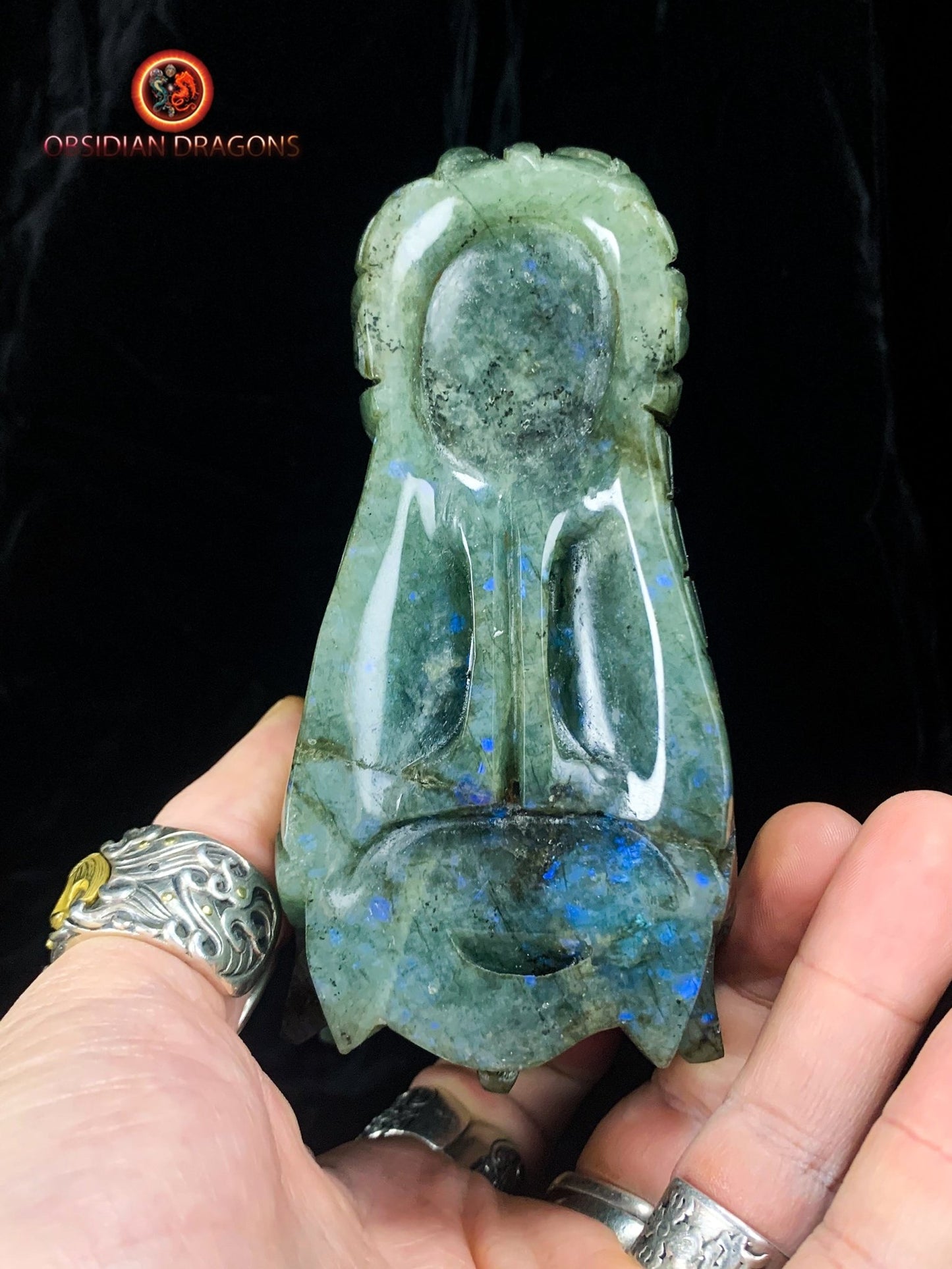 crâne de dragon- Labradorite- Artisanal