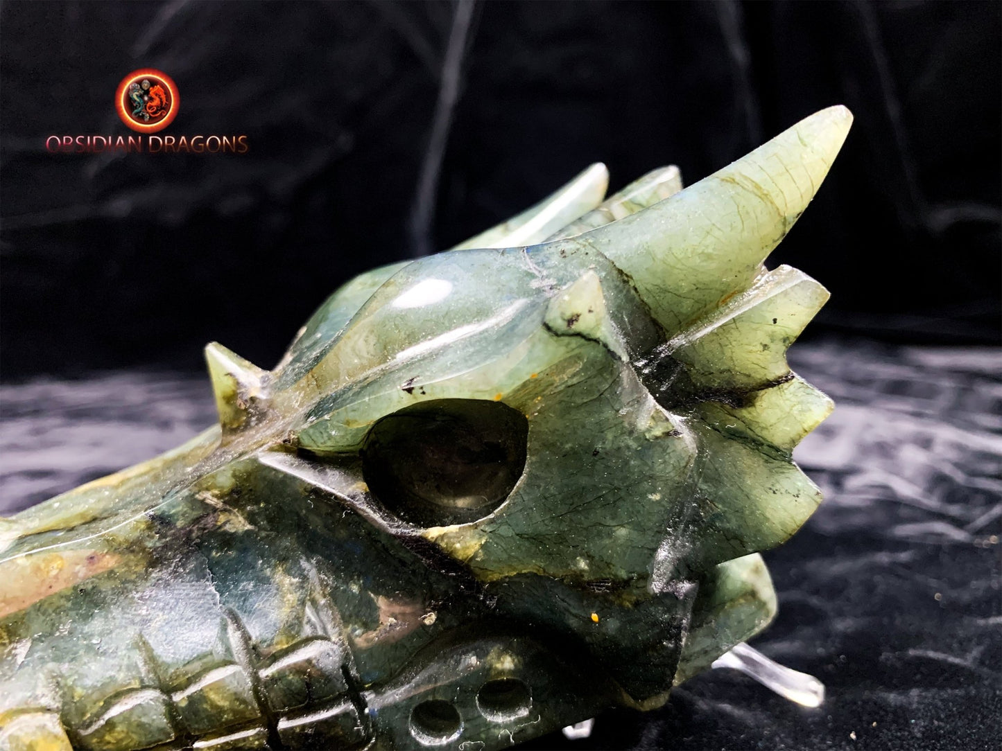 crâne de dragon- Labradorite- Artisanal et unique
