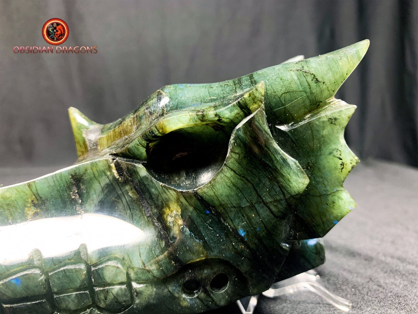 crâne de dragon- Labradorite- Unique