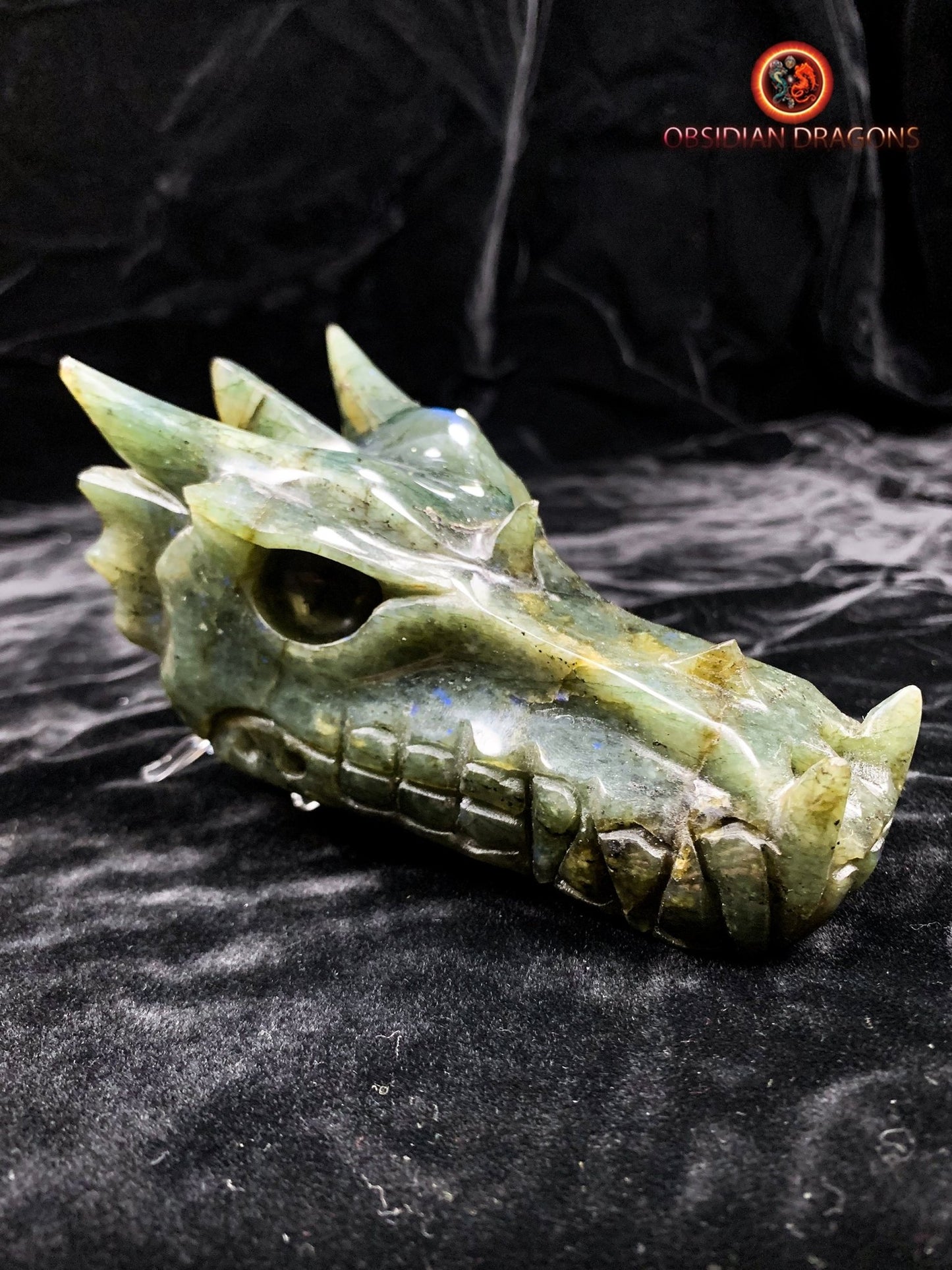 crâne de dragon- Labradorite- Artisanal et unique