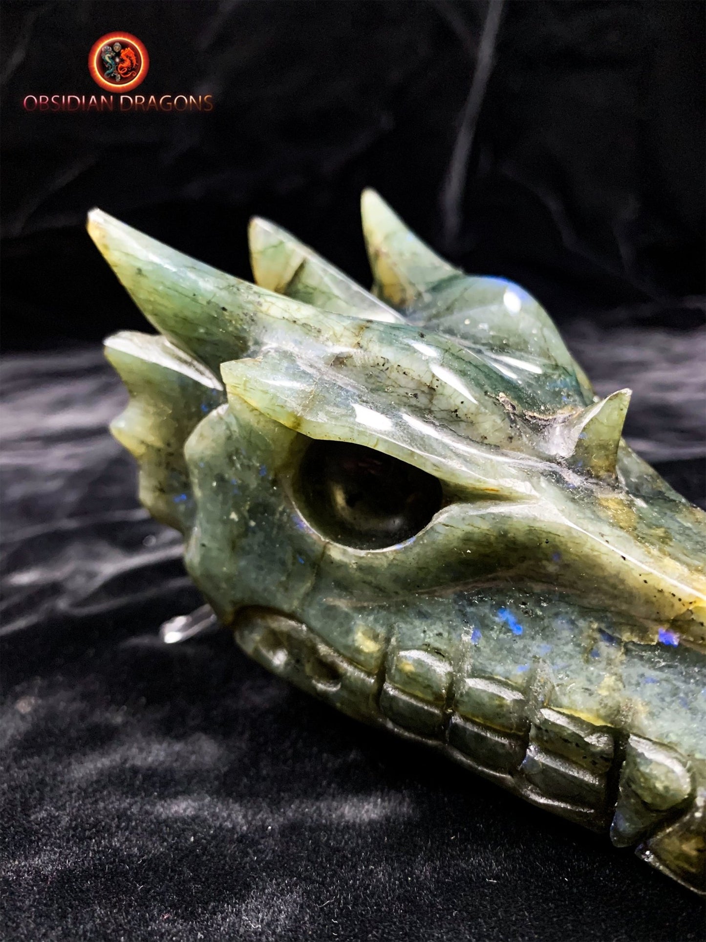 crâne de dragon- Labradorite- Artisanal et unique
