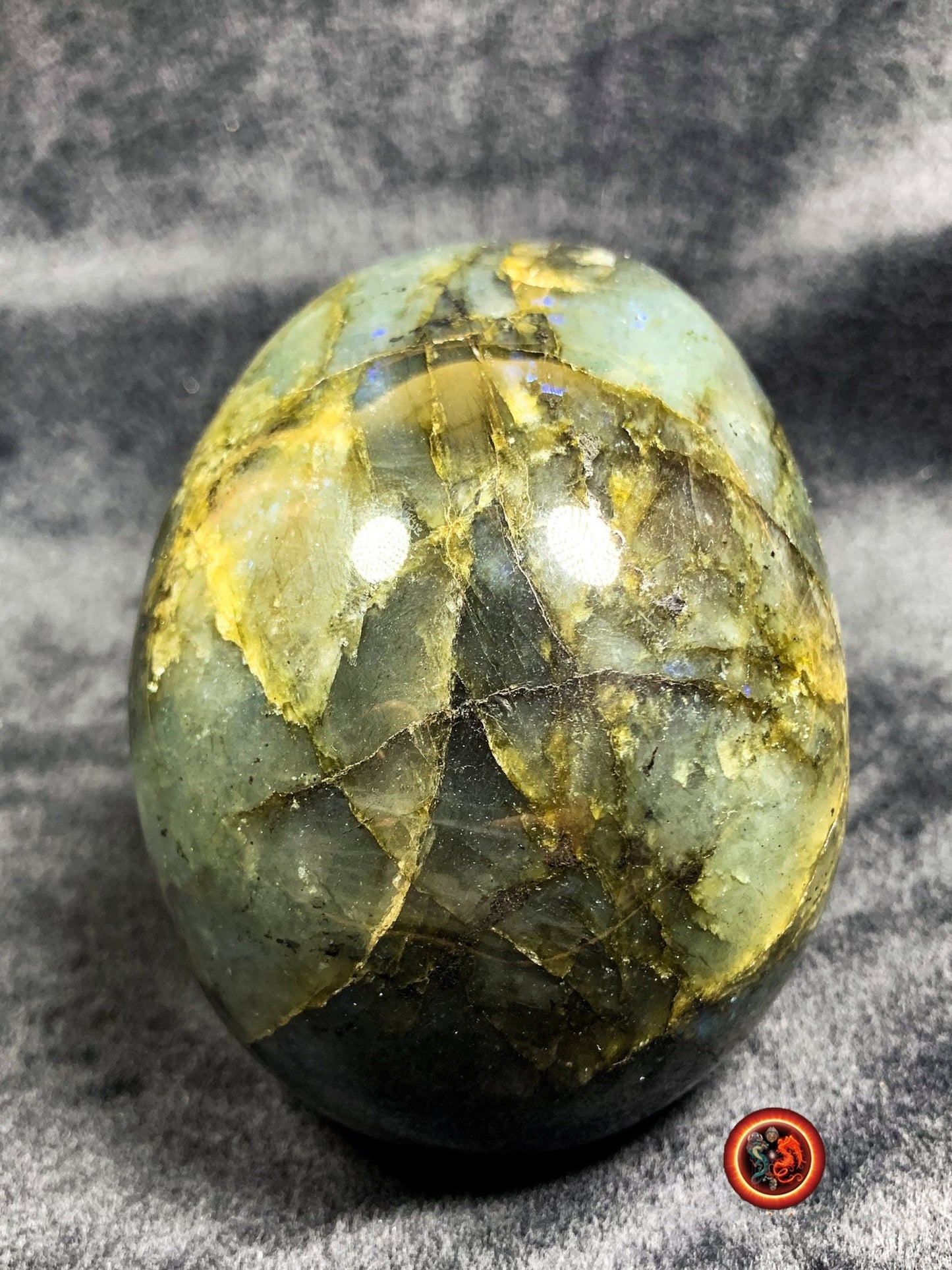 Crâne de cristal en labradorite- Unique et rare