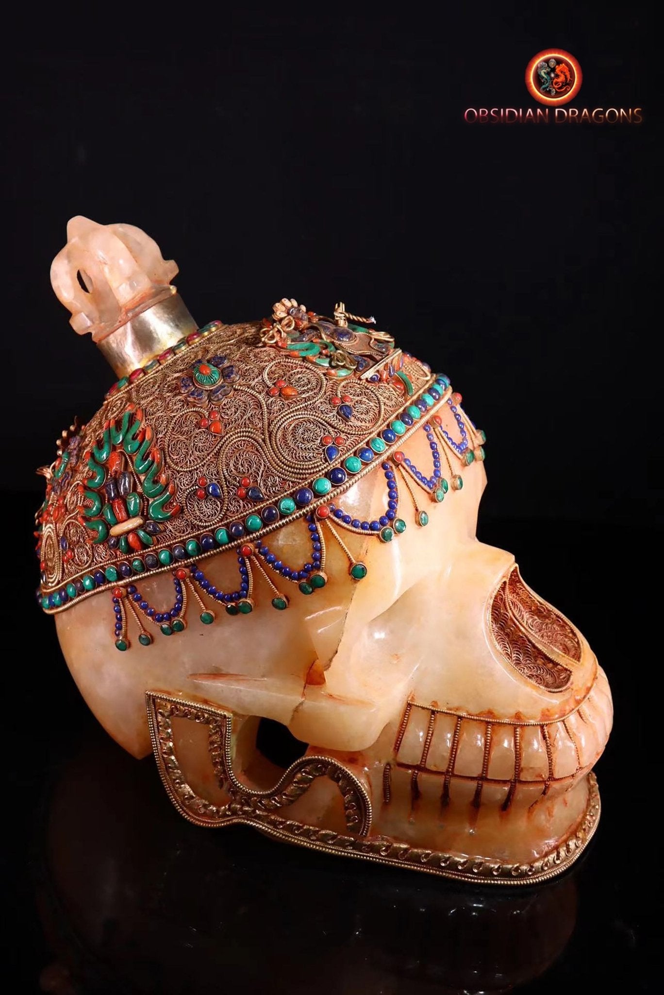 Gigantesque crâne de cristal tibétain- rituels tantriques