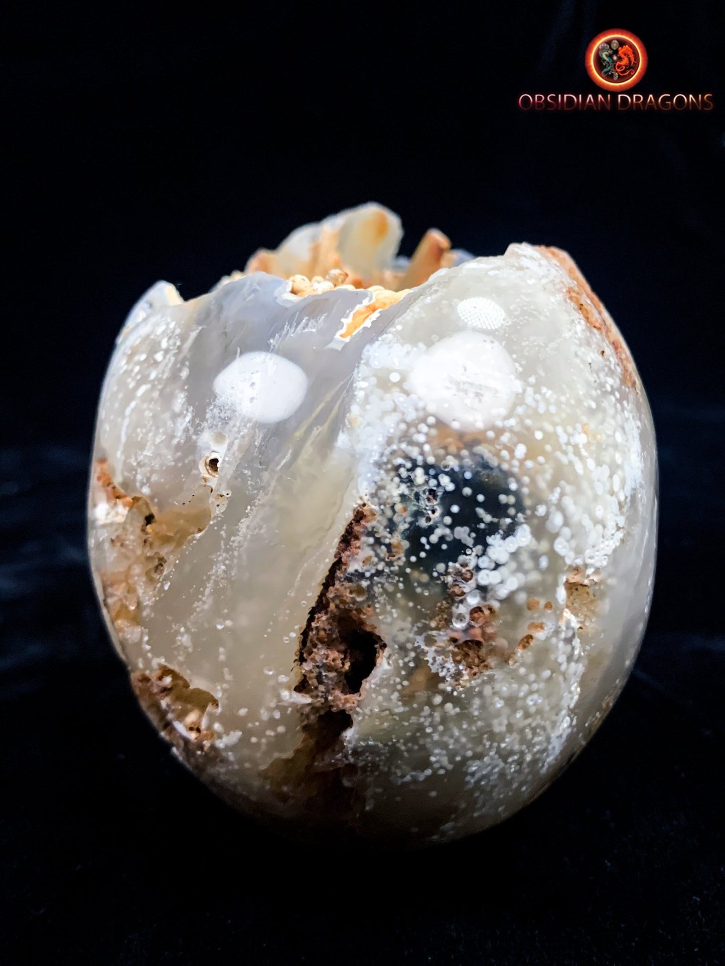 Crâne de cristal Rare- Concrétions stalactiformes