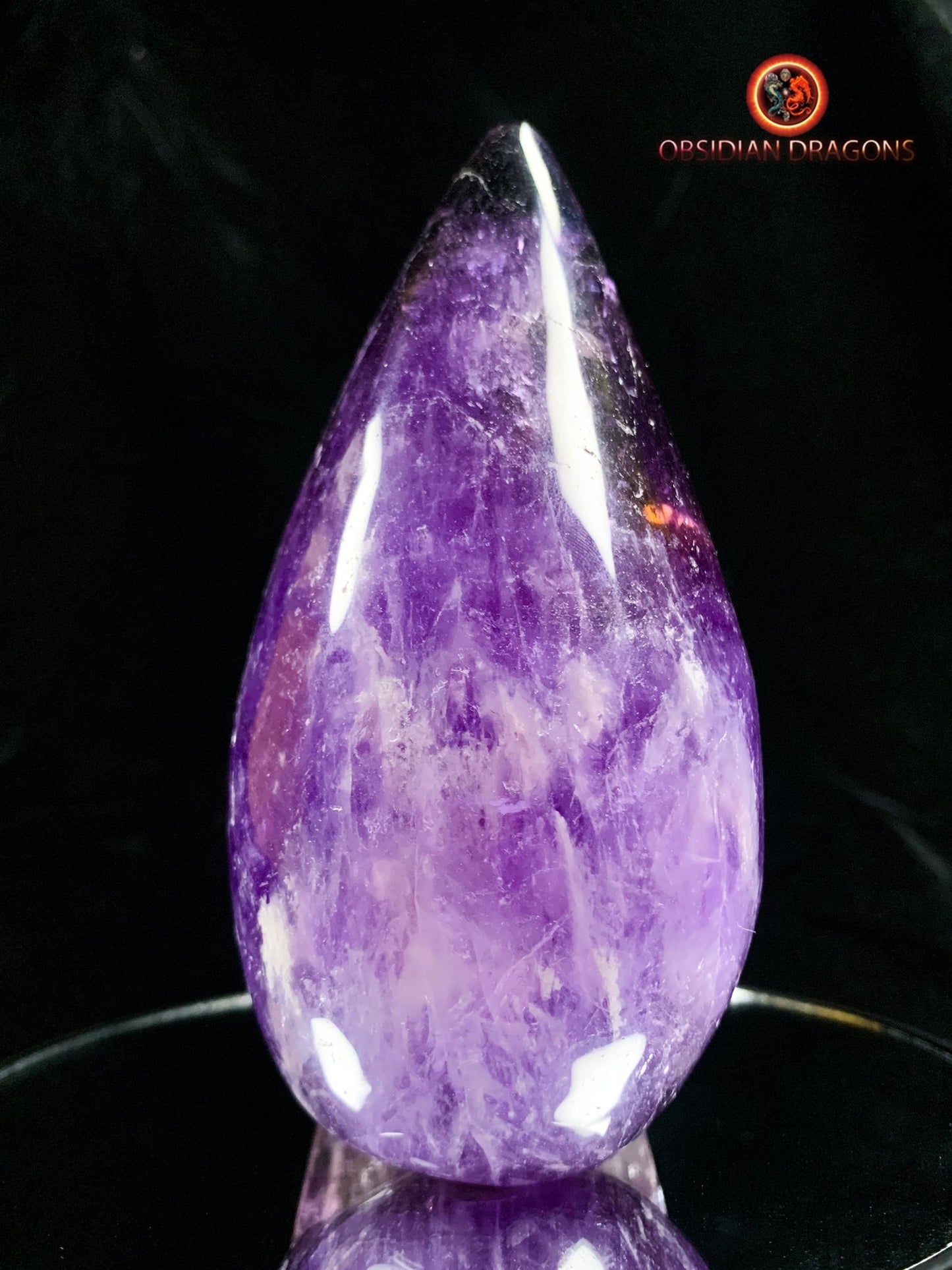 crâne de cristal en amétrine- Équilibre Éthéré