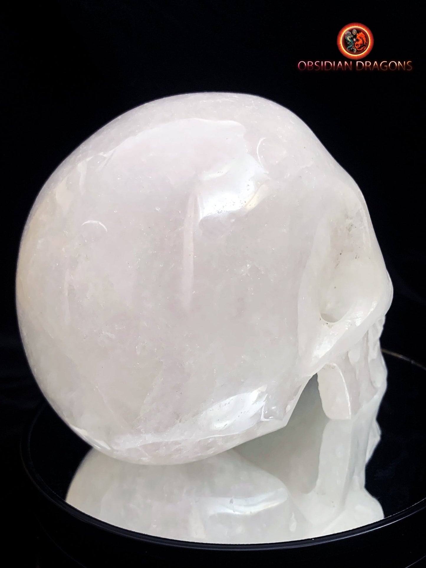 Grand crâne de cristal de roche- Himalaya- Unique