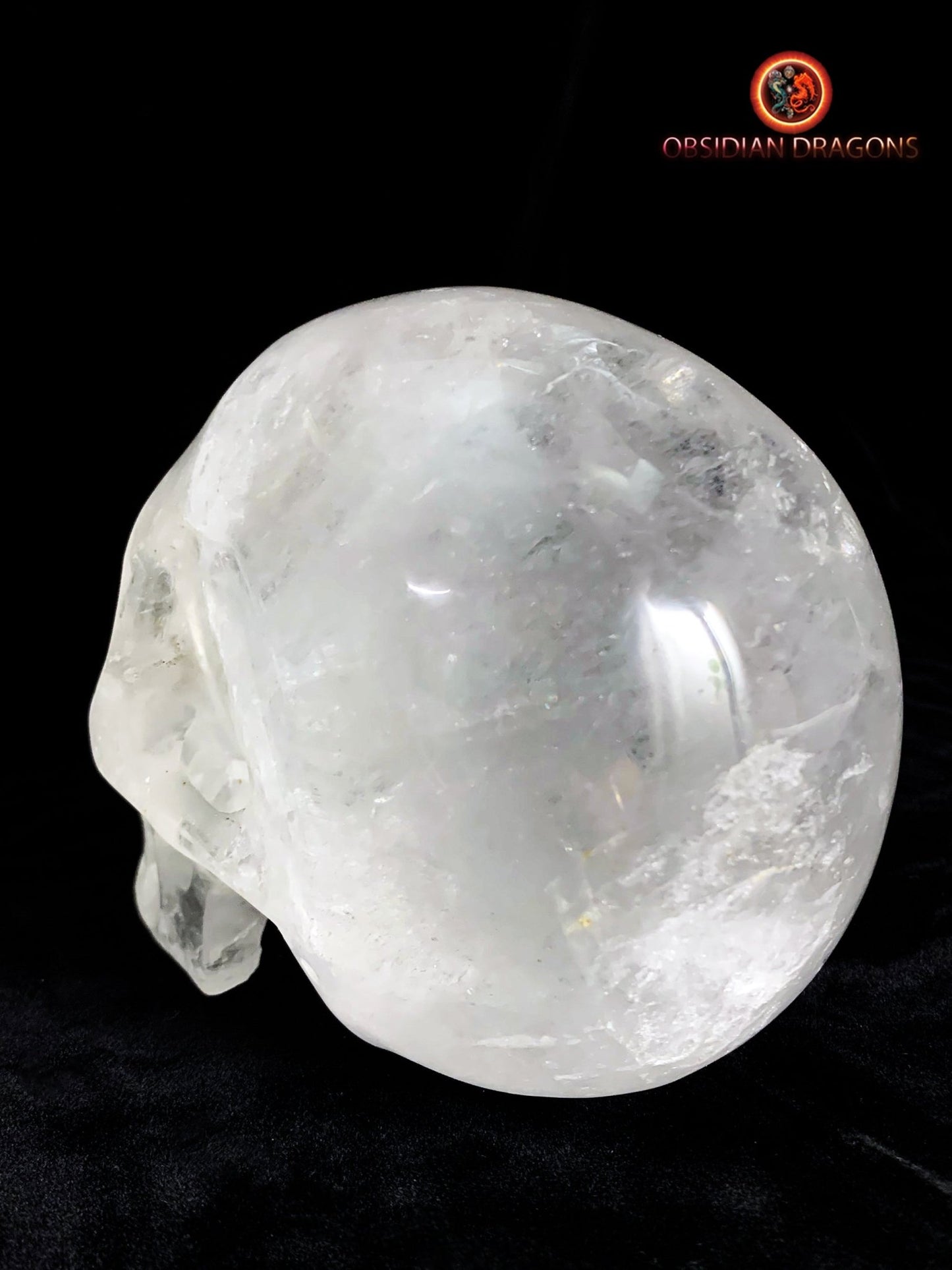 Grand crâne de cristal de roche himalayen- Unique