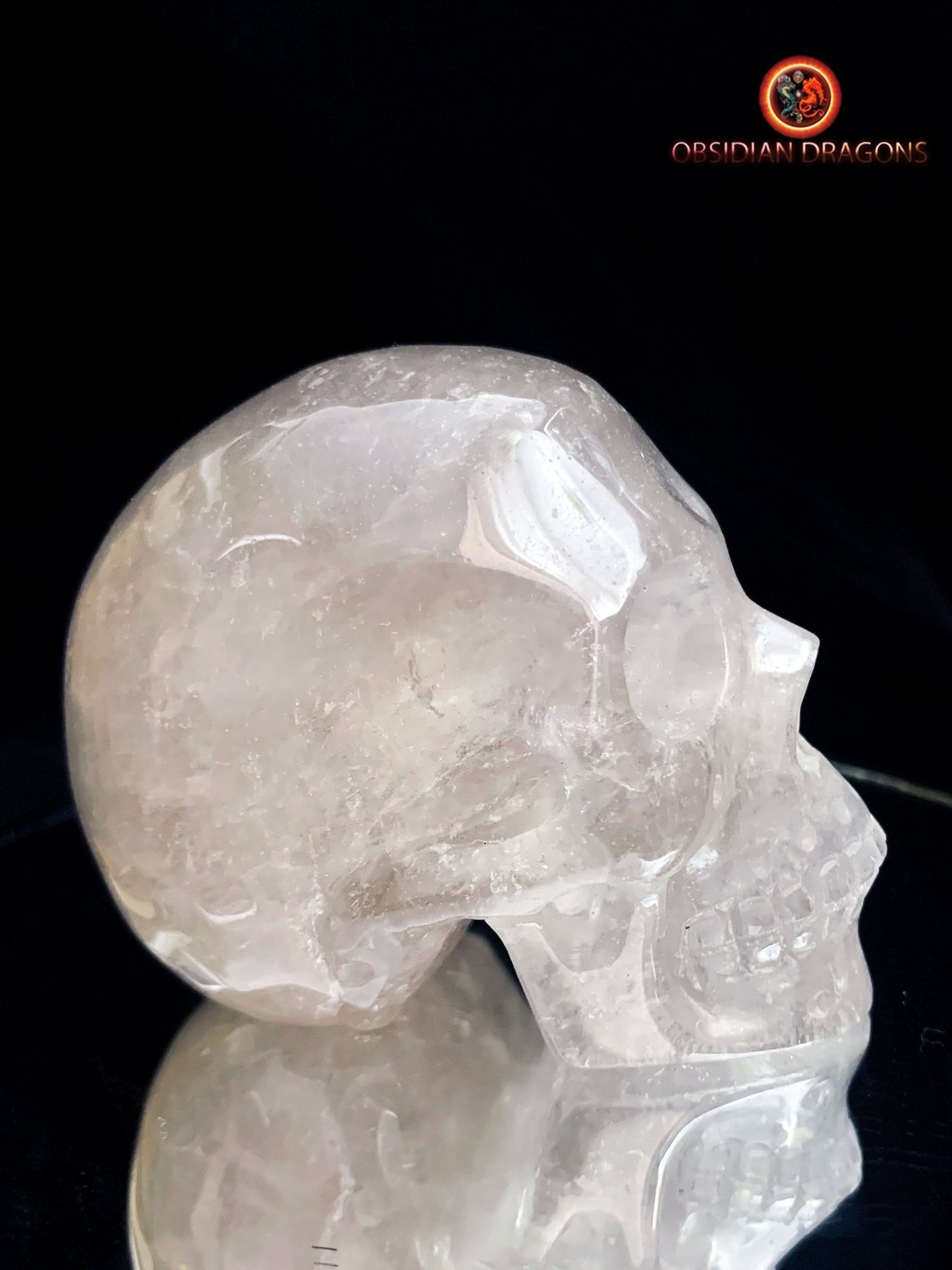 Petit crâne de cristal de roche- Himalaya- Unique