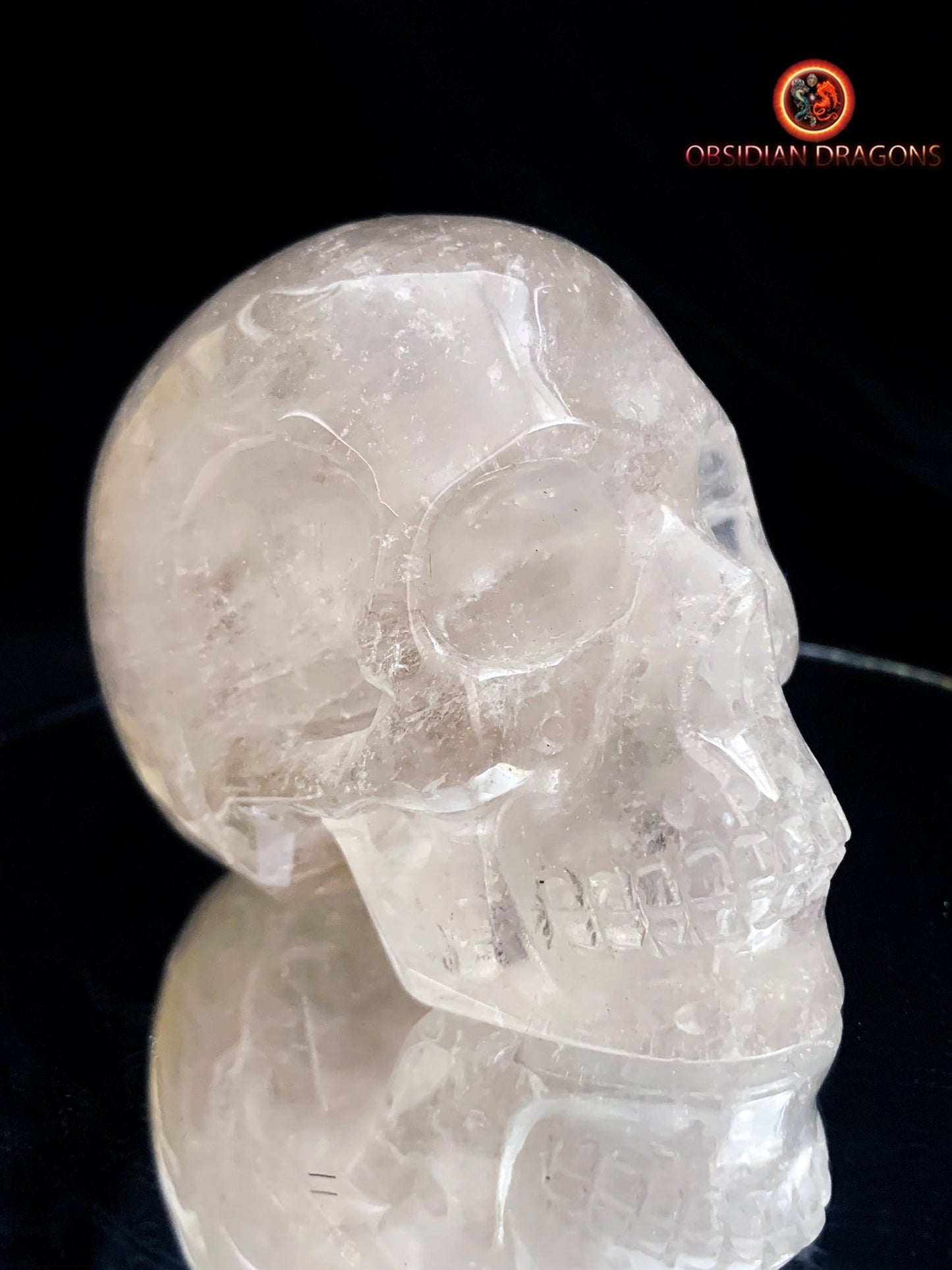 Petit crâne de cristal de roche- Himalaya- Unique
