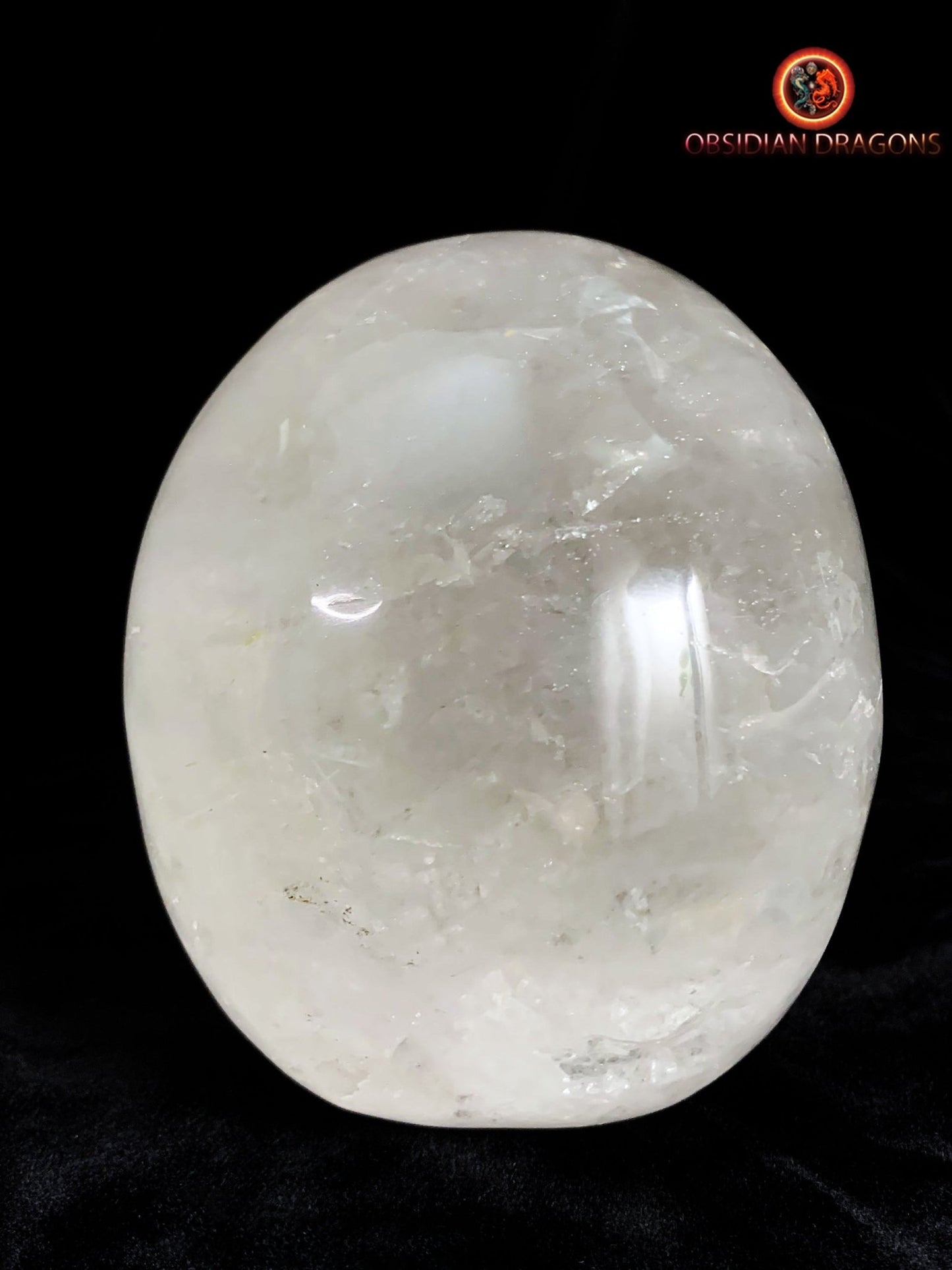 Grand crâne de cristal de roche himalayen- Unique