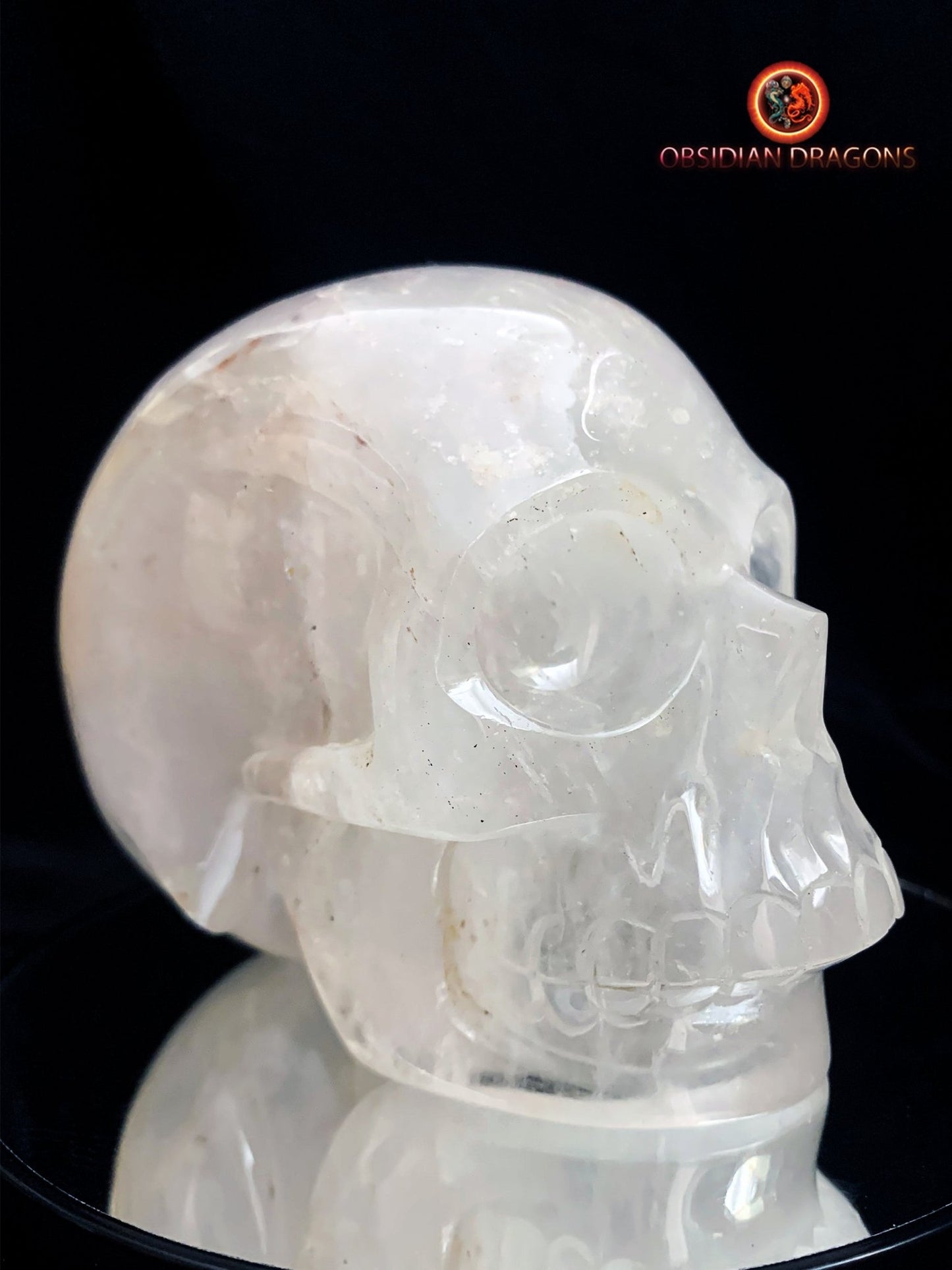 crâne de cristal de roche- Himalaya- artisanal