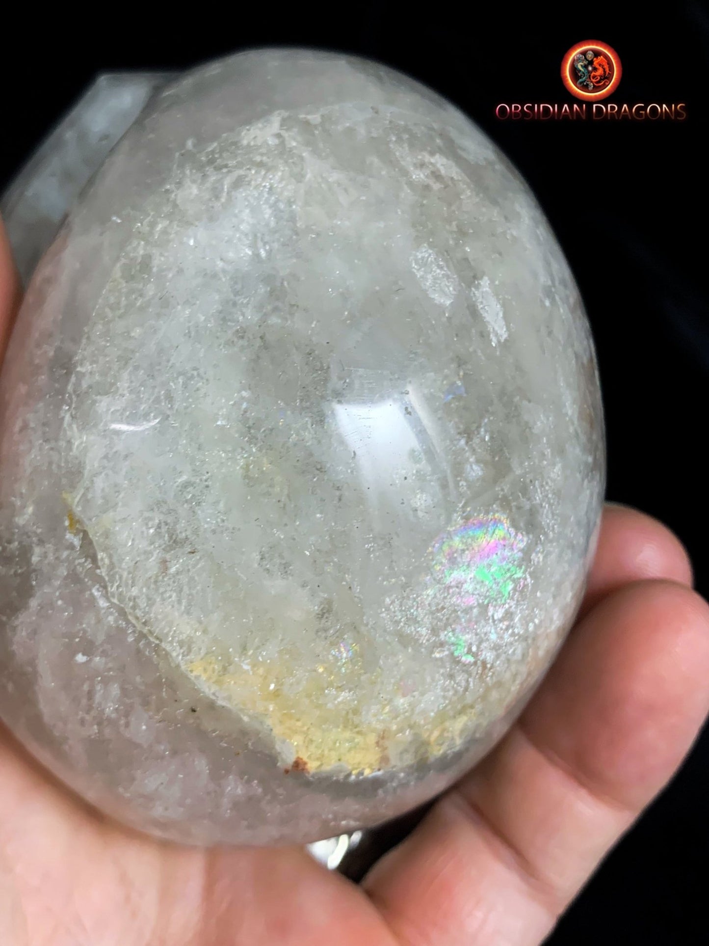 crâne en cristal de roche himalayen- artisanal