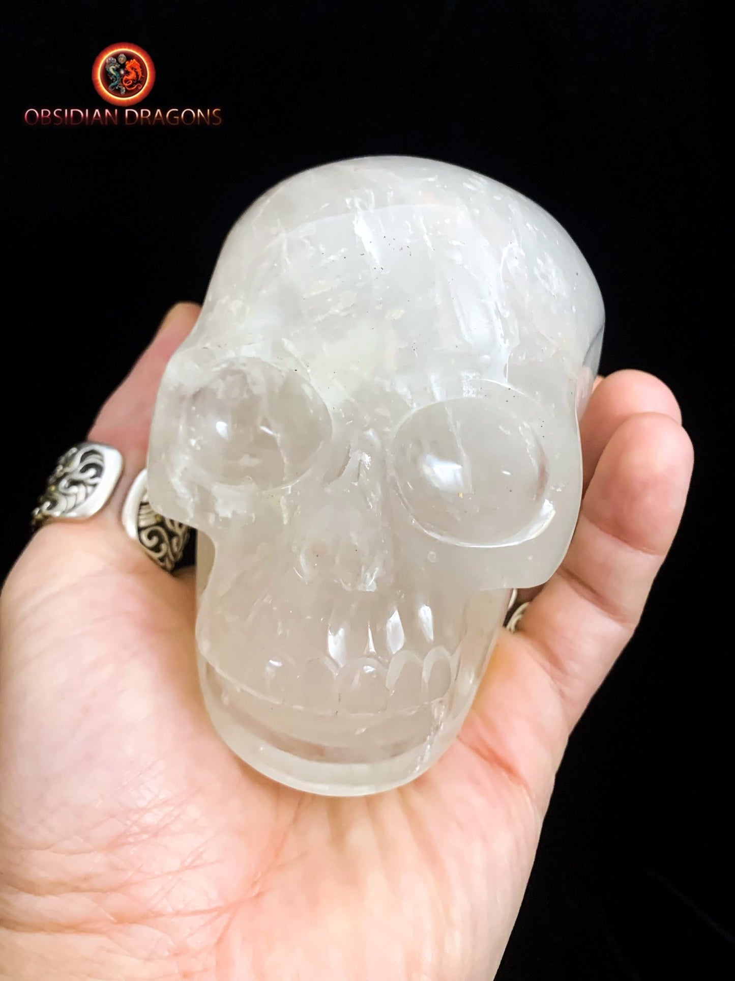 crâne de cristal de roche- Himalaya- artisanal