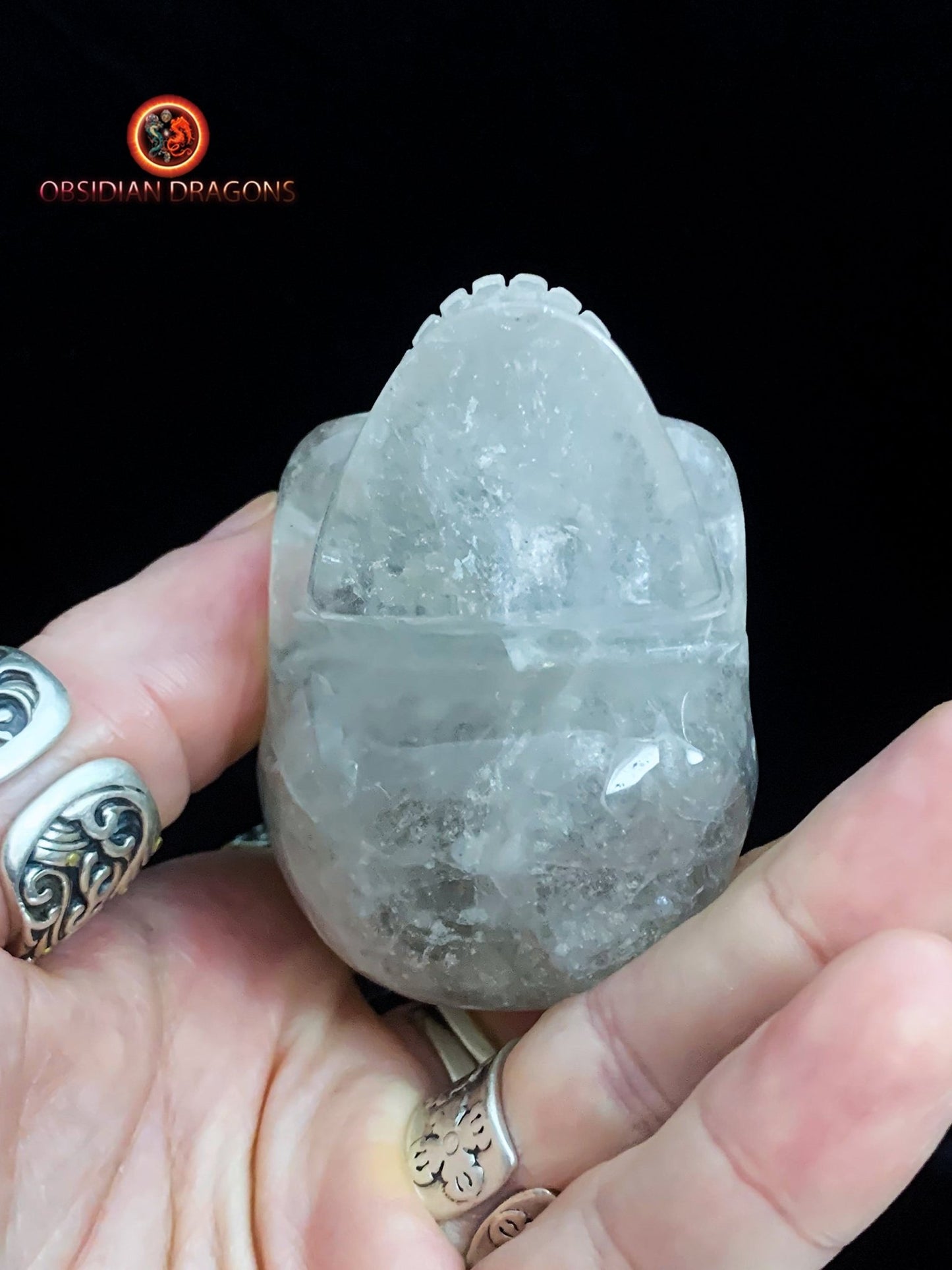 Petit crâne de cristal de roche- Himalaya- Unique