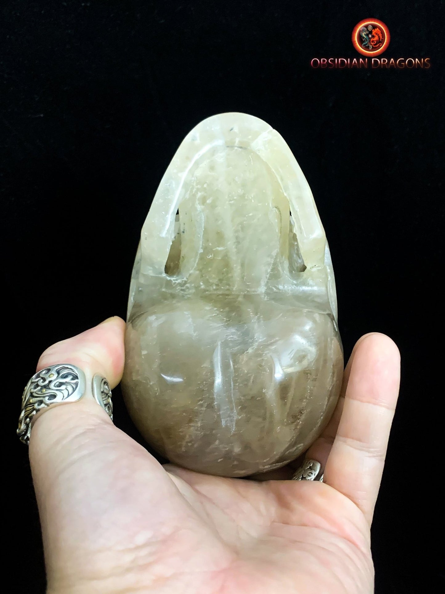 Grand crâne de cristal- Himalaya- authentique