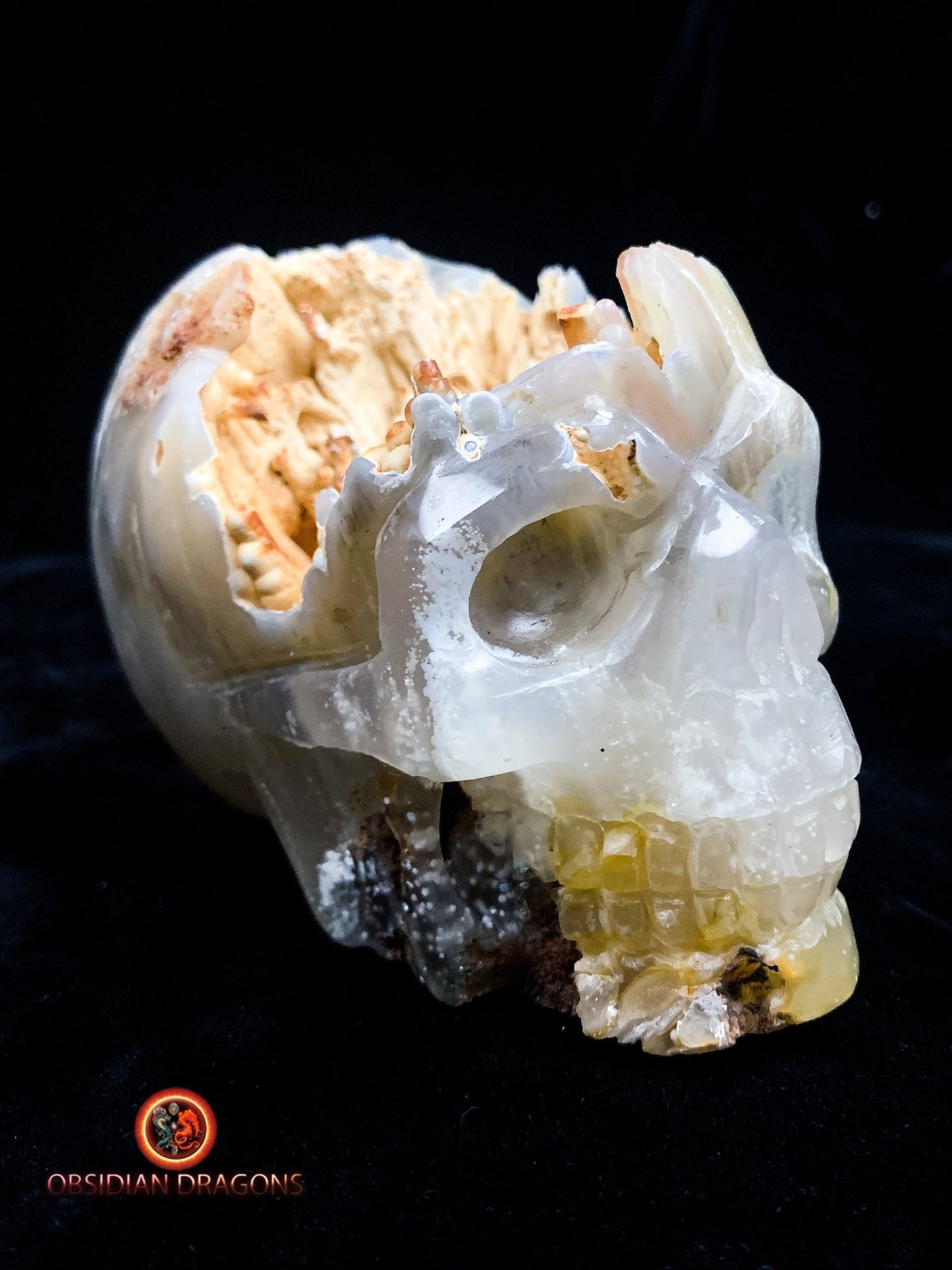 Crâne de cristal Rare- Concrétions stalactiformes