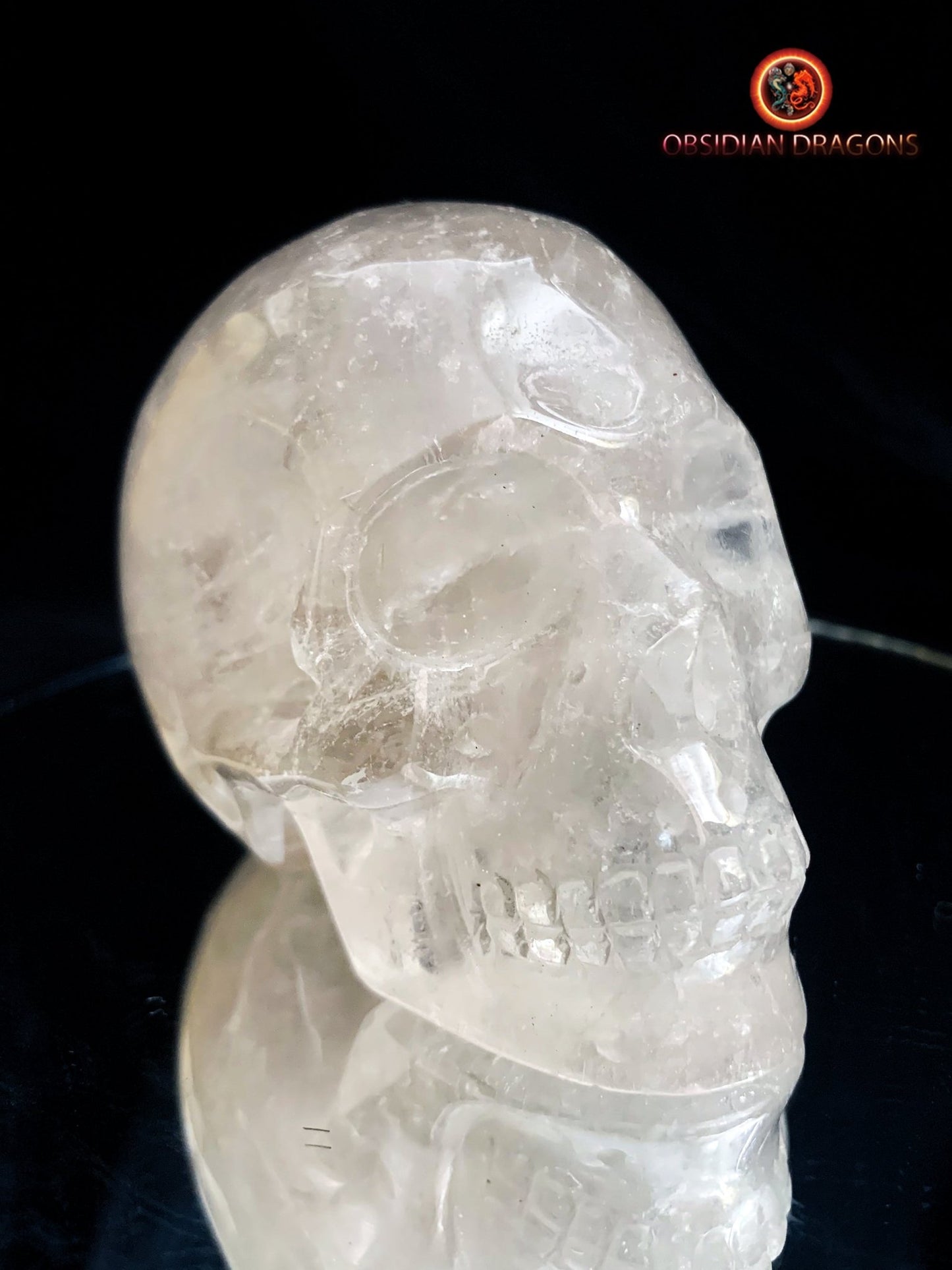 Petit crâne de cristal de roche- Himalaya- Unique