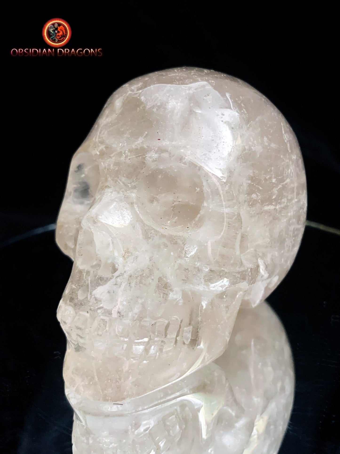 Petit crâne de cristal de roche- Himalaya- Unique