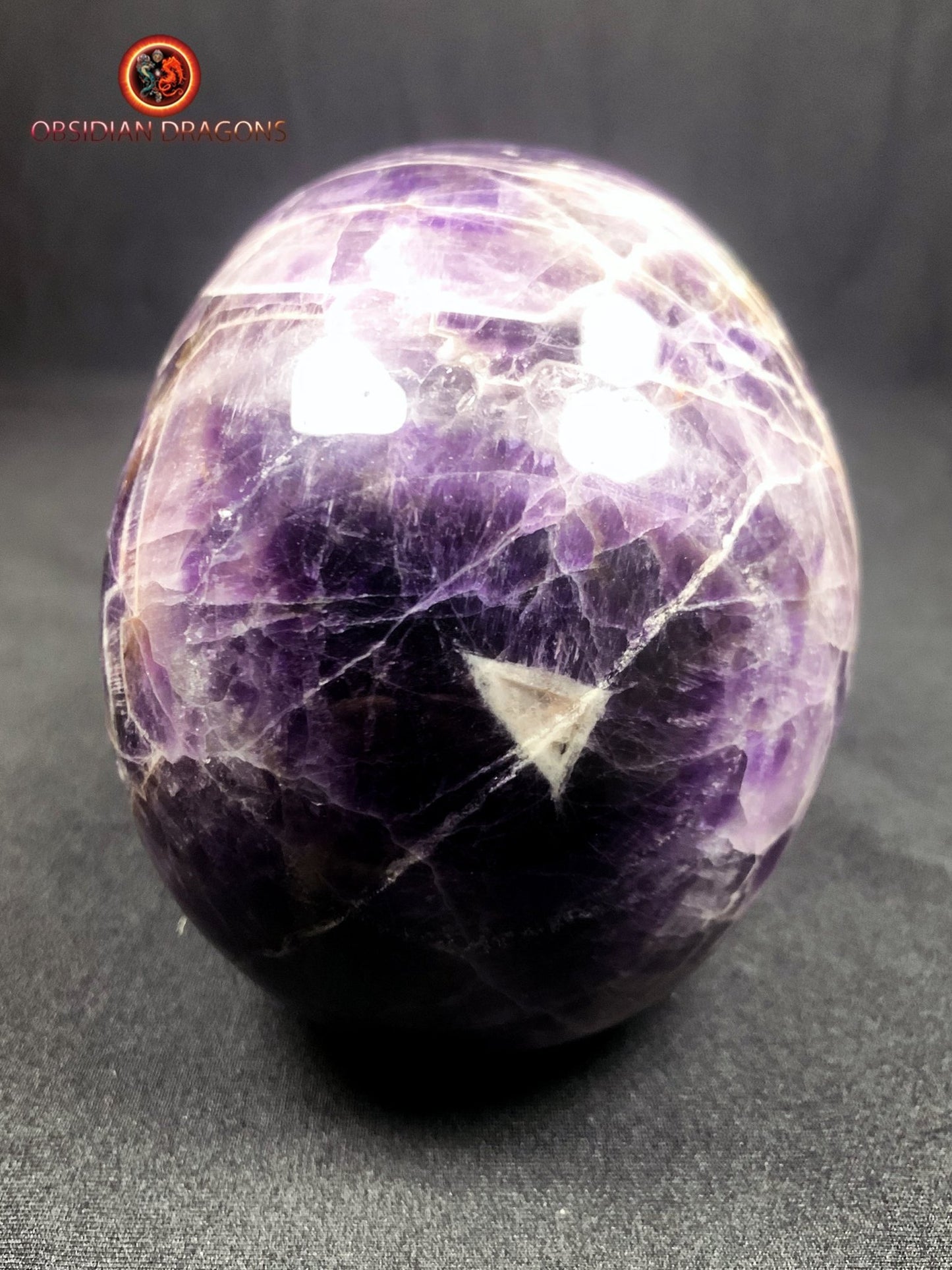 Grand crâne de cristal en améthyste- unique