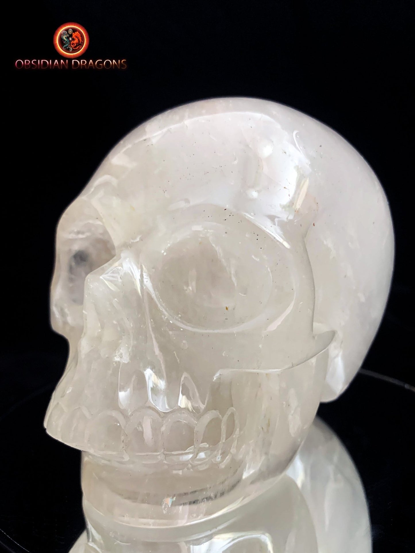 crâne de cristal de roche- Himalaya- artisanal